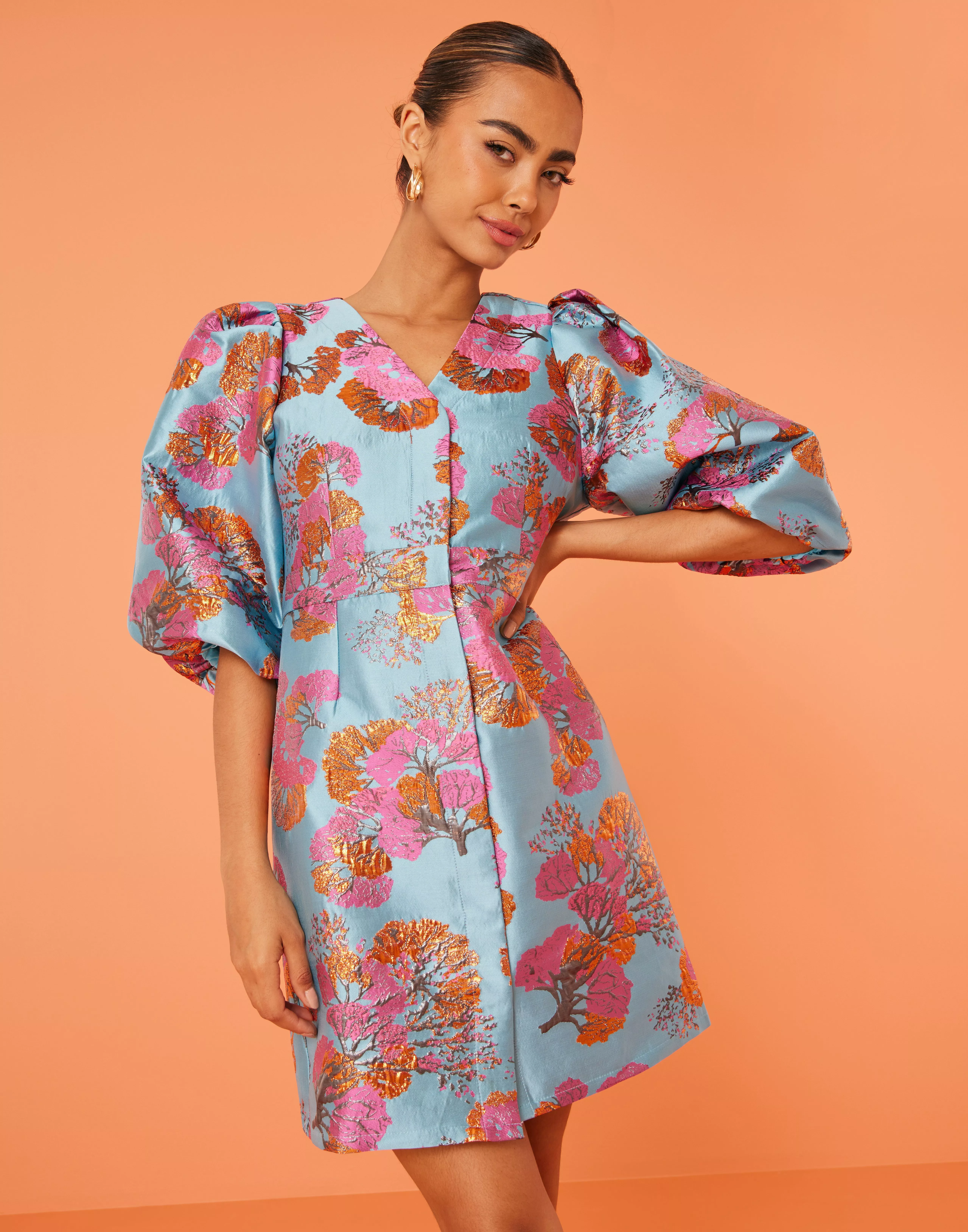 Jacquard dress outlet