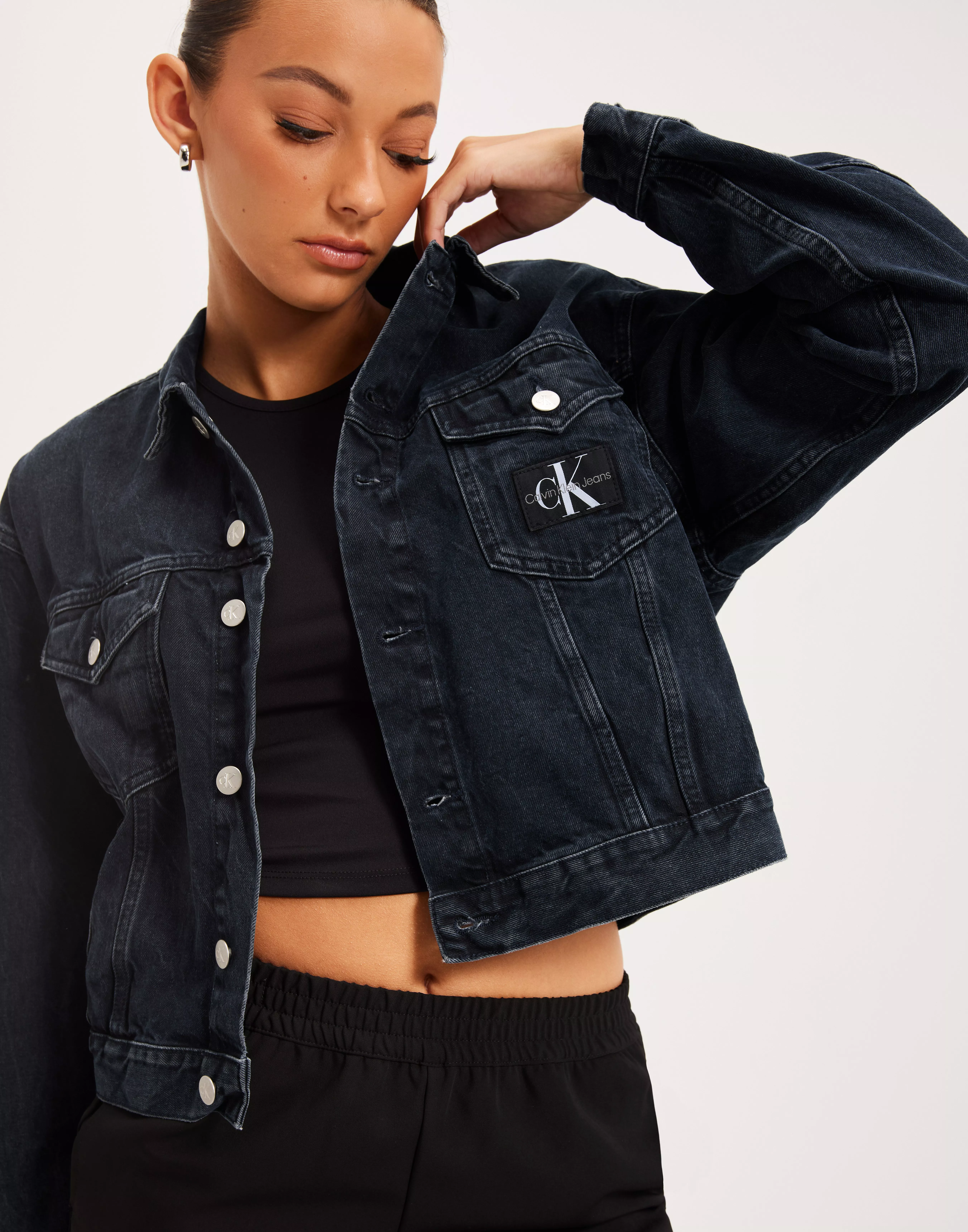 Köp Calvin Klein - JACKET CROPPED DAD Jeans DENIM Denim