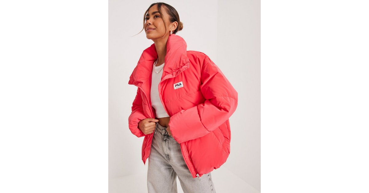 Fila red store puffer jacket