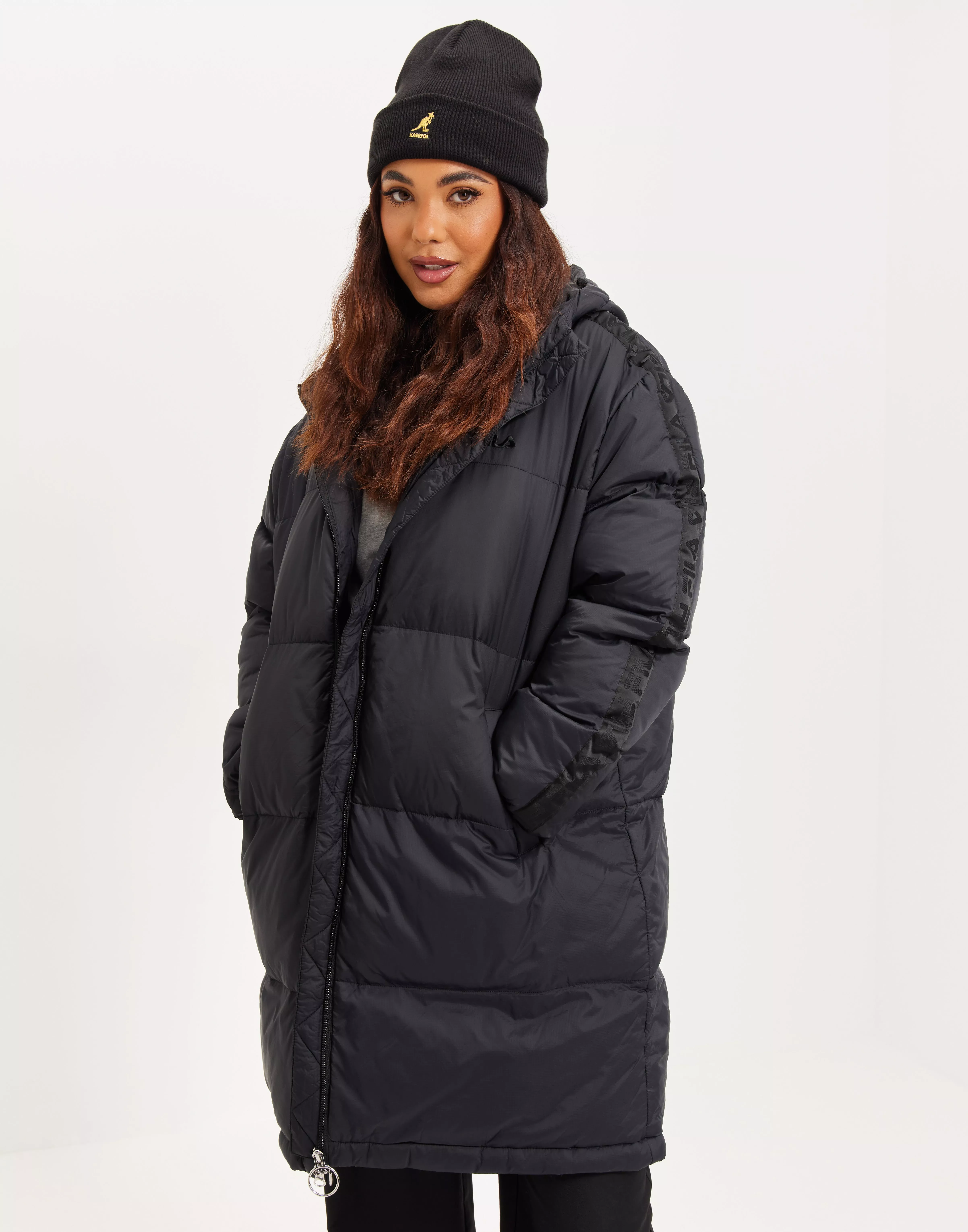 Fila long store padded jacket