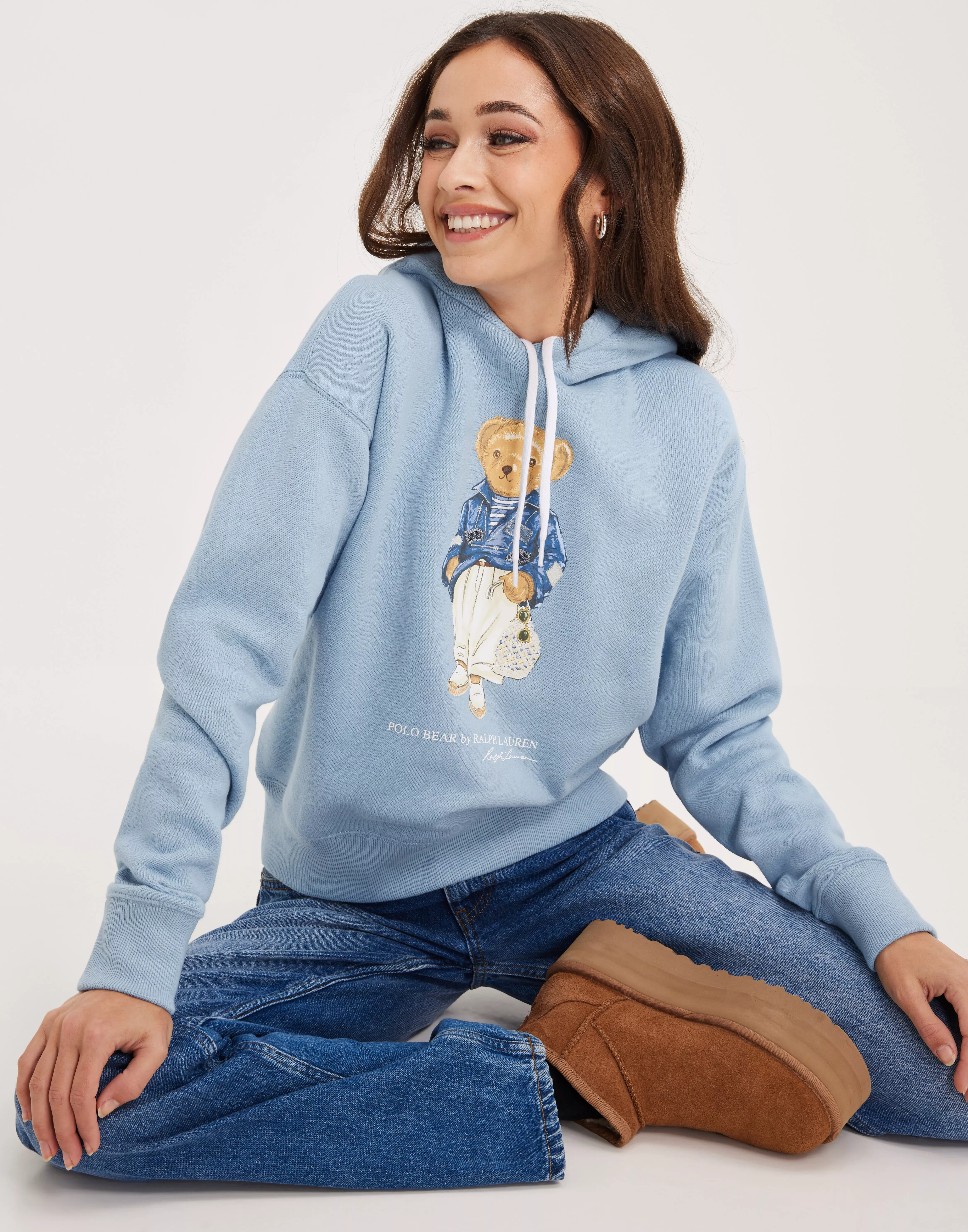 Buy Polo Ralph Lauren Med Bear HD Long Sleeve Sweatshirt - Blue 