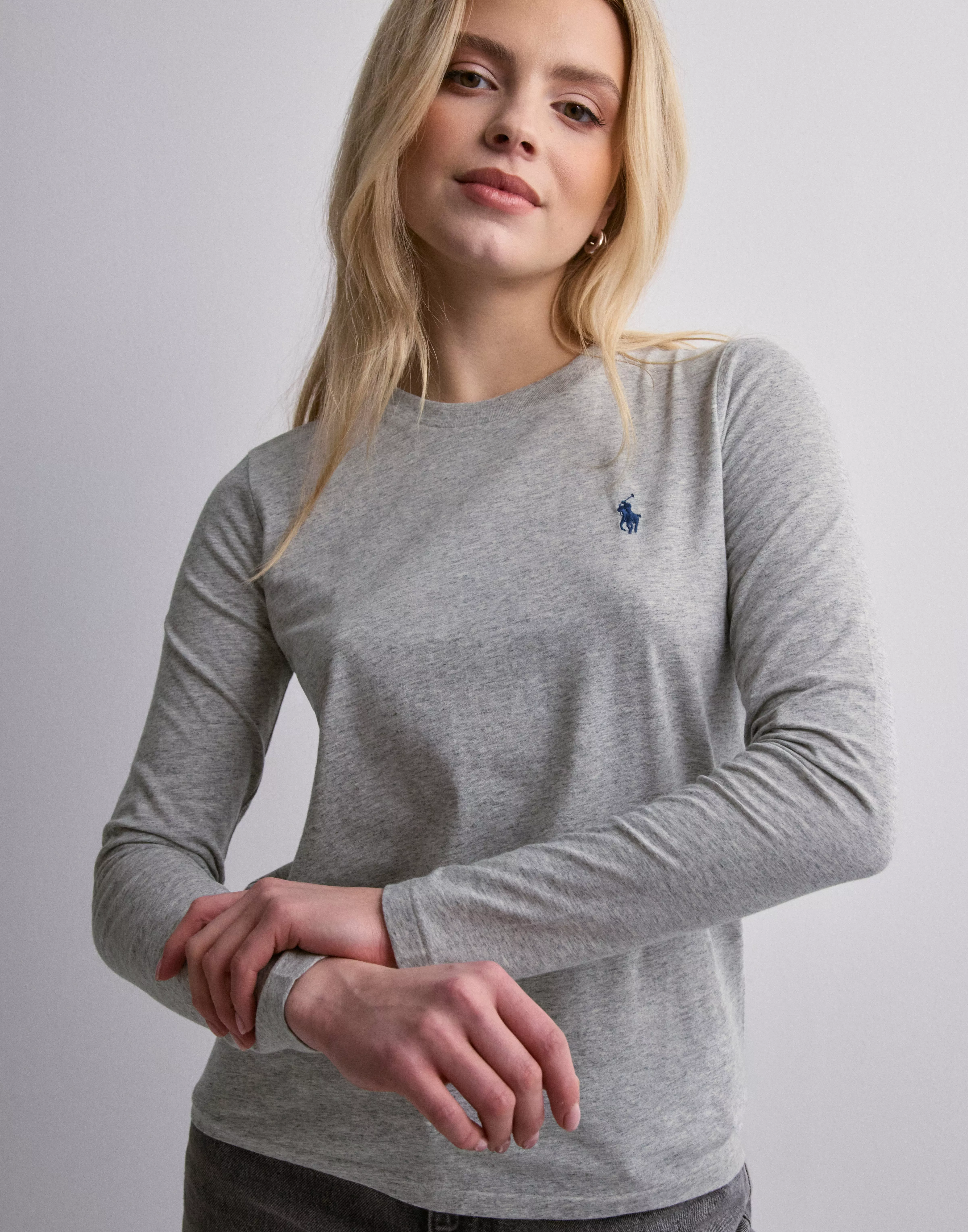 ubetinget Stor eg forstyrrelse Buy Polo Ralph Lauren NEWLSRLTPP-LONG SLEEVE-T-SHIRT - Grey | Nelly.com