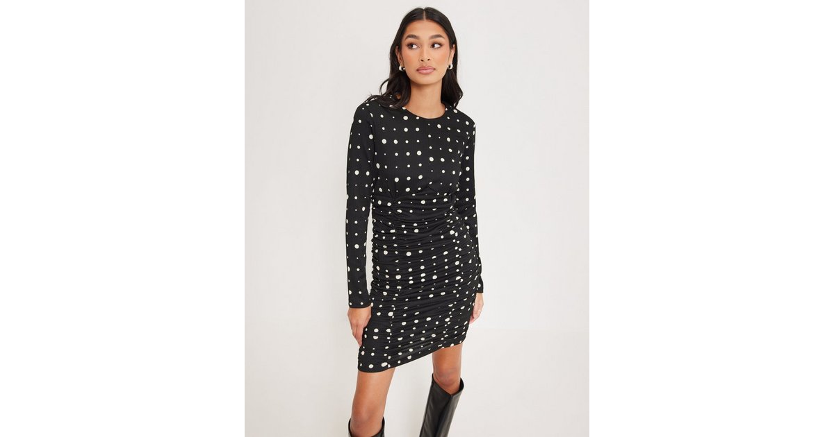 Buy Mads Nørgaard Pollux Amelia Dress AOP - Black | Nelly.com