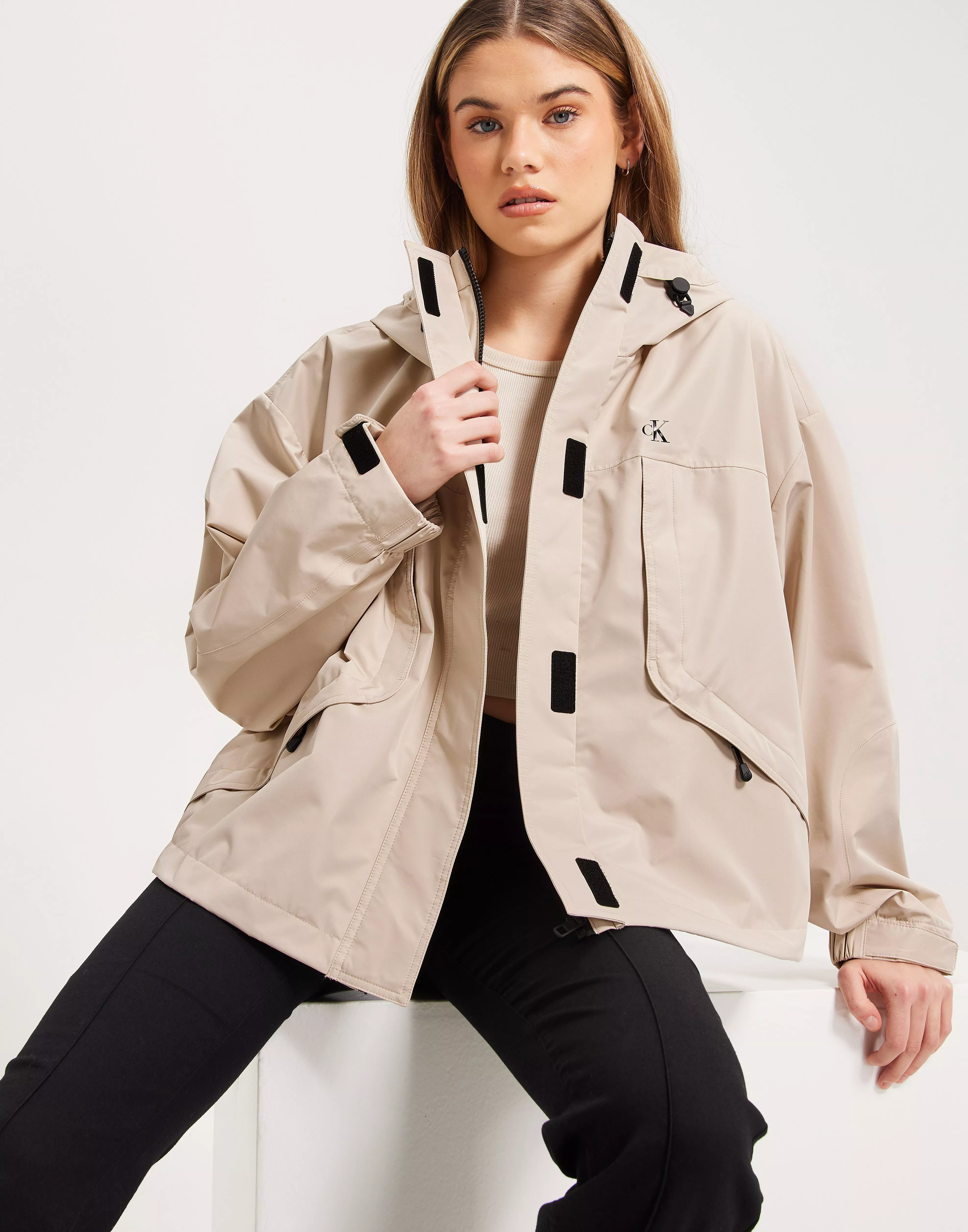 Waterproof cropped clearance jacket