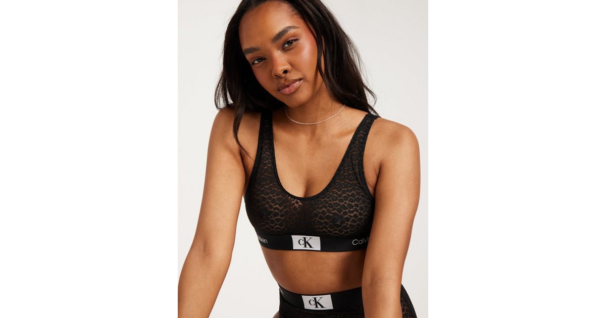 Buy Calvin Klein Unlined Bralette Black - Scandinavian Fashion Store