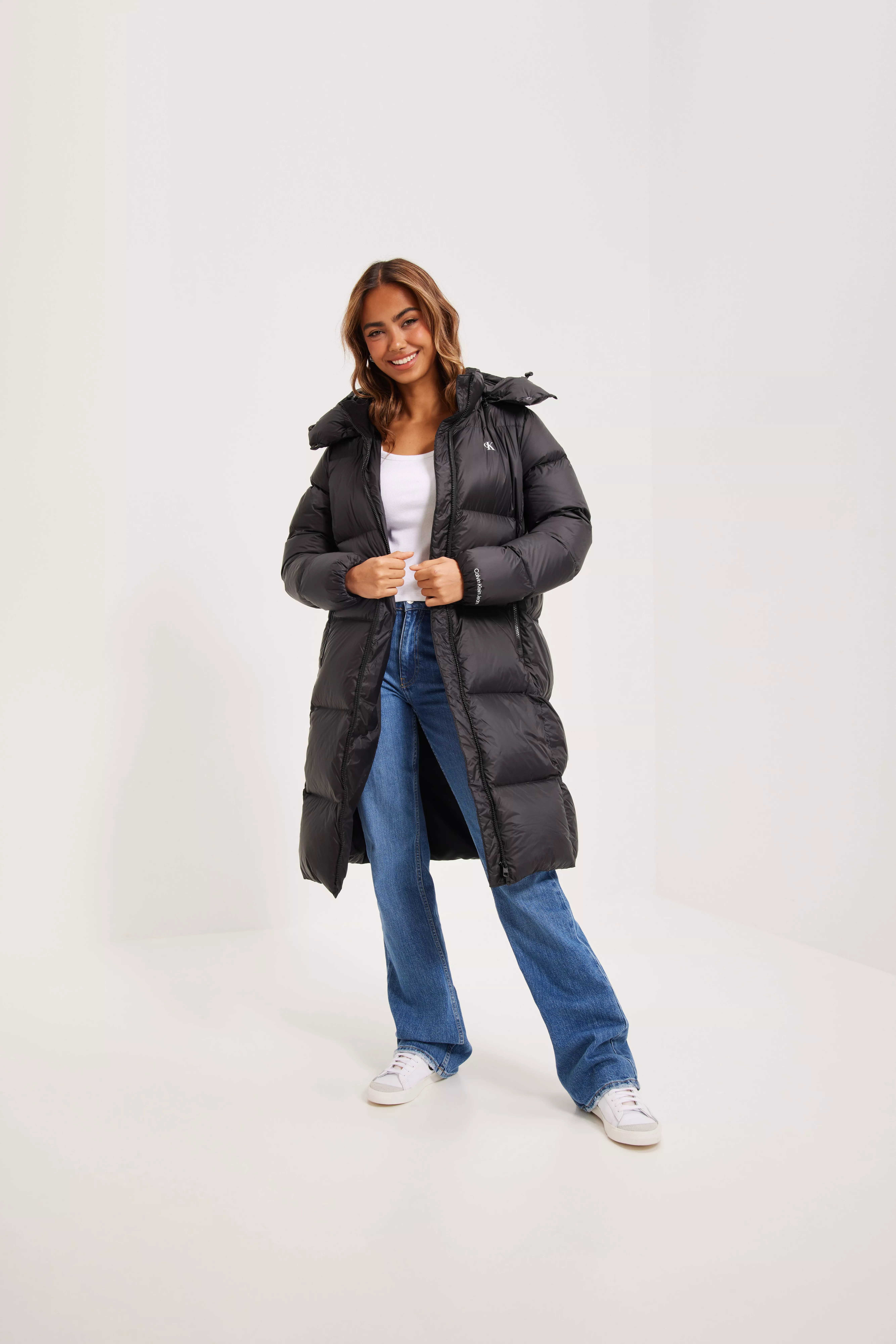 Long calvin klein store puffer jacket