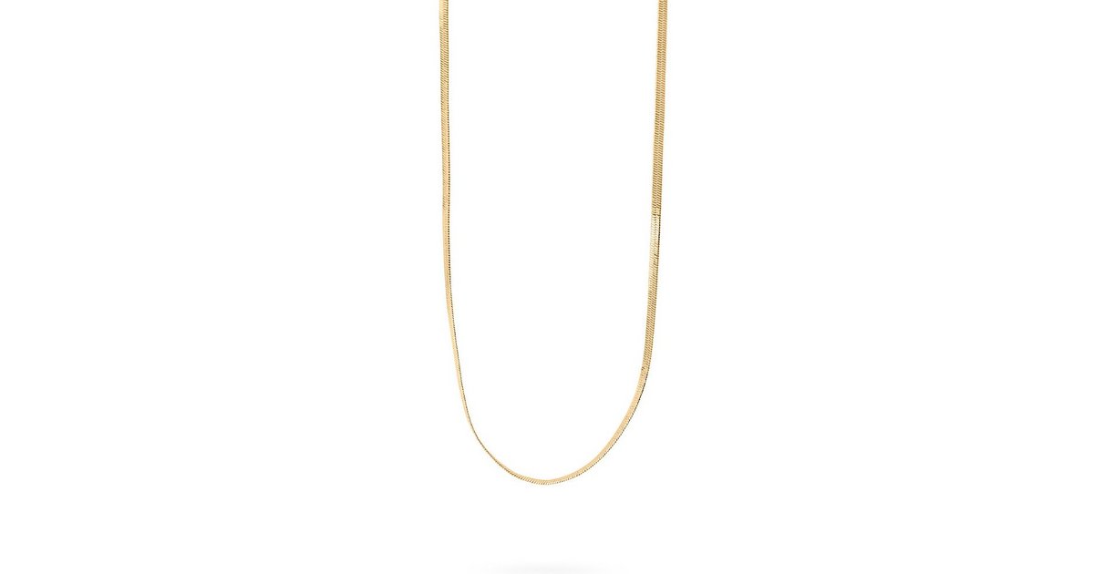 Thin Snake Chain Necklace Gold