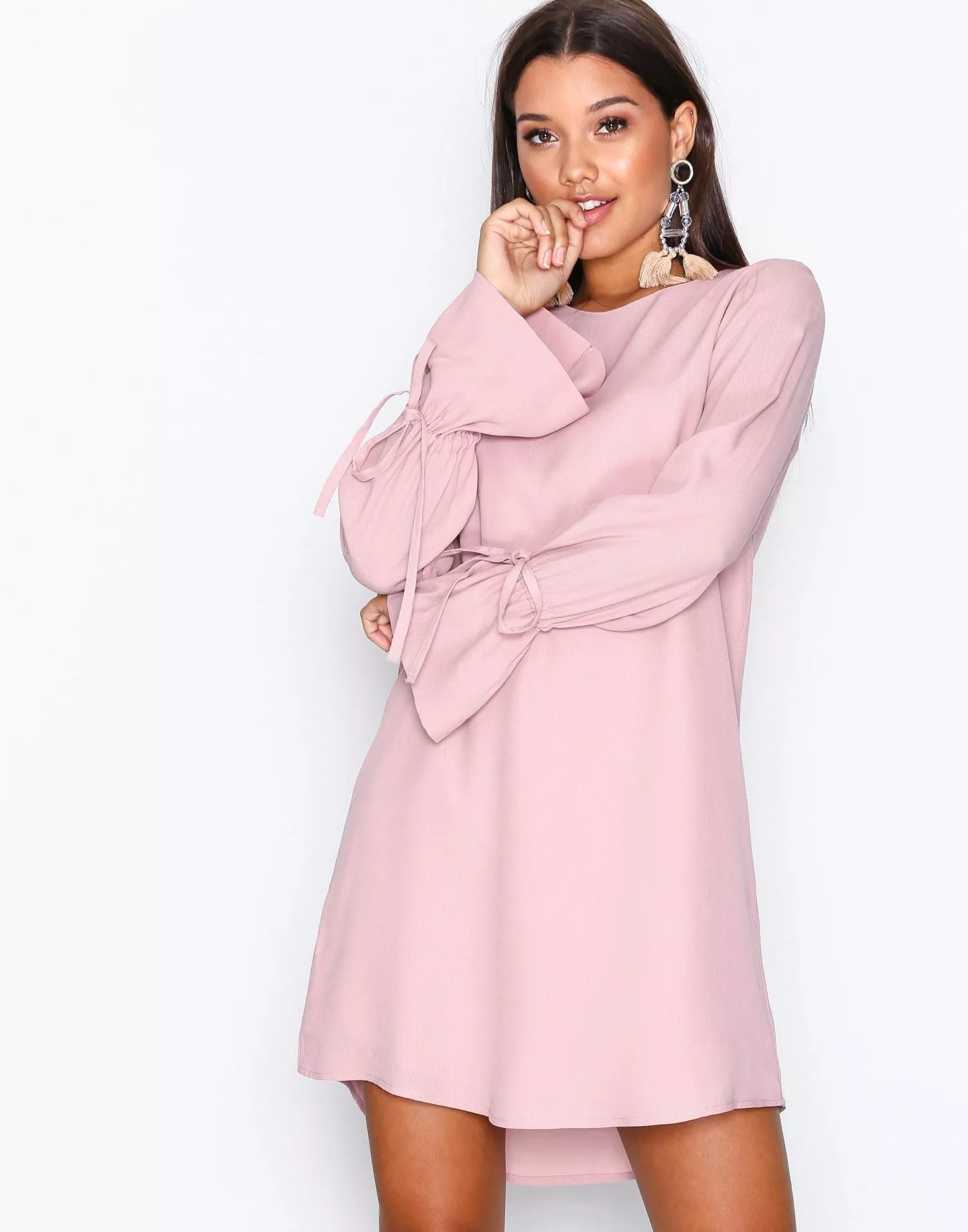 Light pink shift store dress