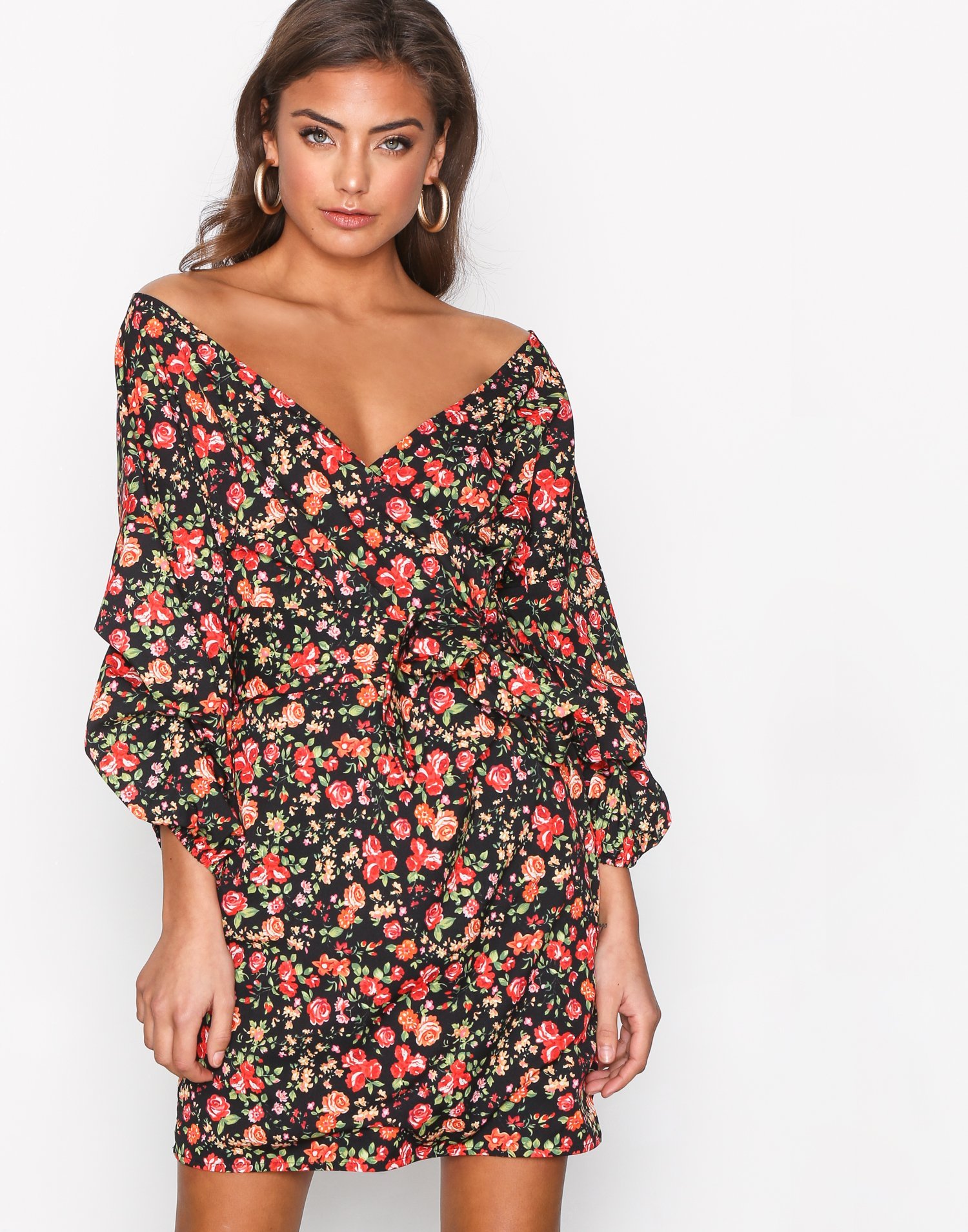 Wrap Shoulder Dress