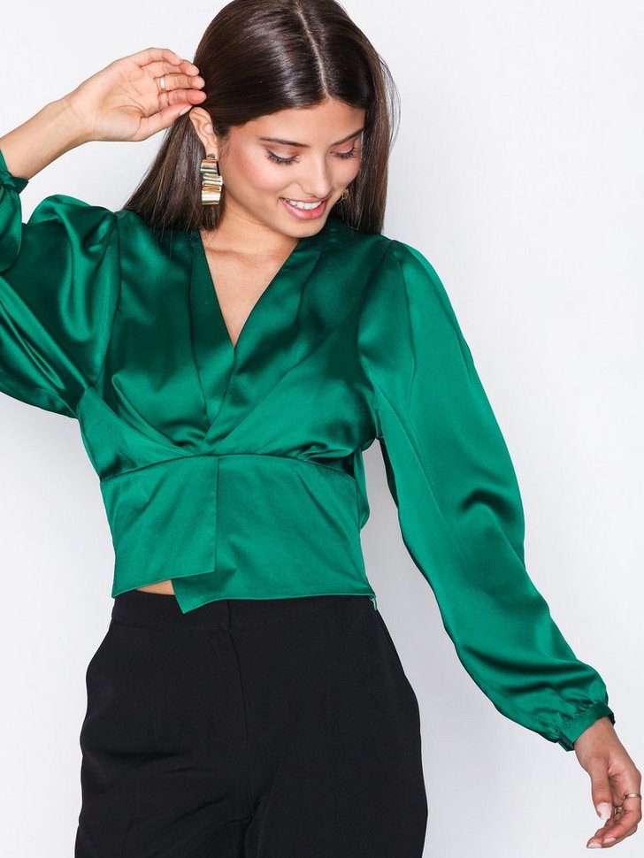 Festbluse Draped Blouse festtop