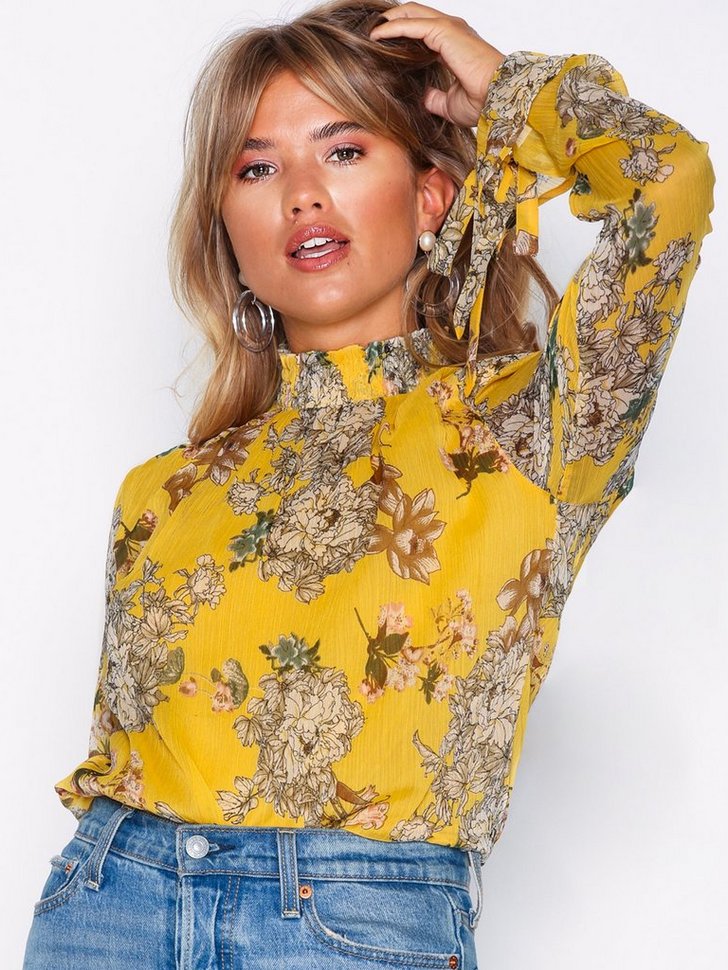 Festbluse Flowy Tie Blouse festtop