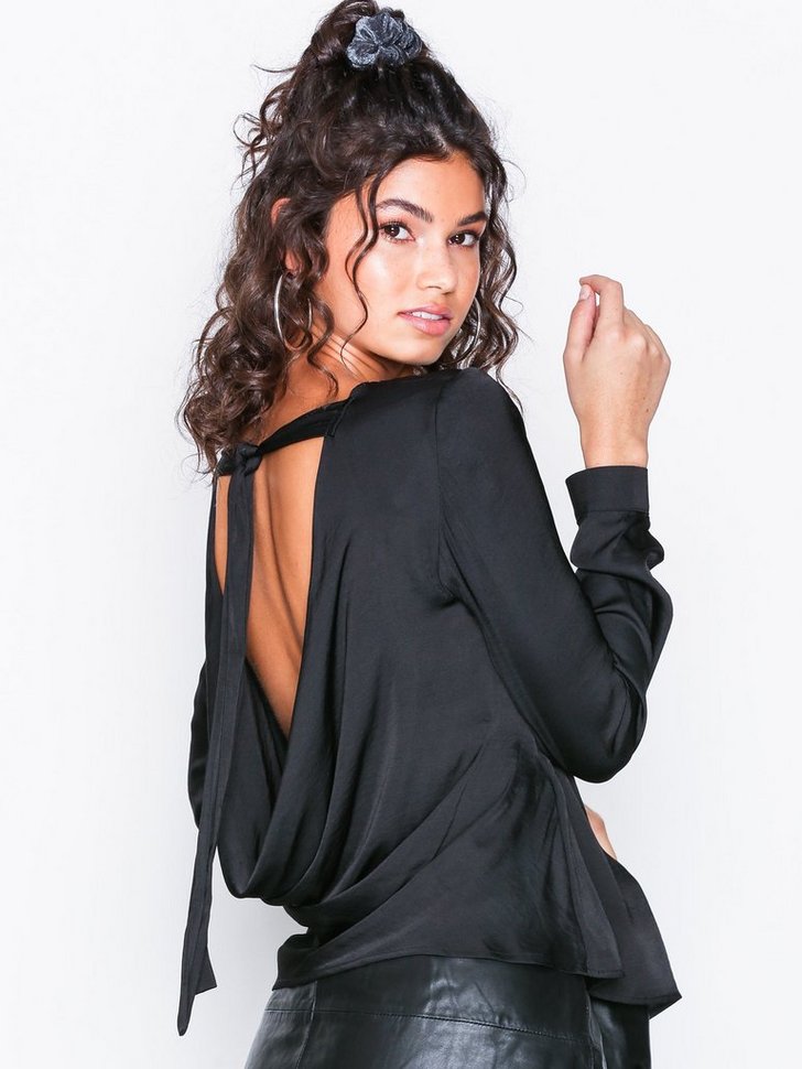 Festbluse Drapy Back Blouse festtop