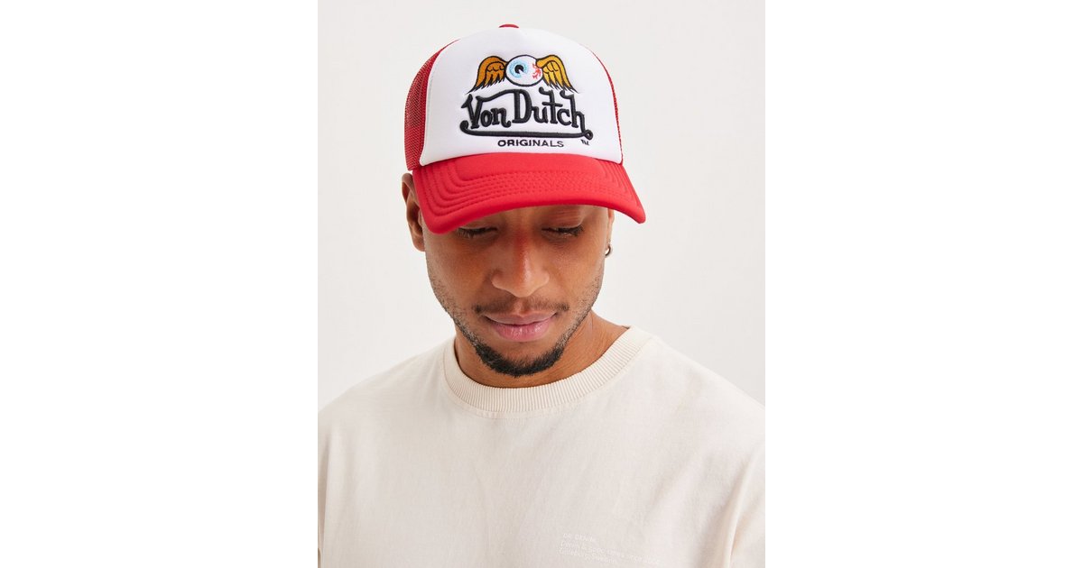 Order Trucker Baker Cap, white/red