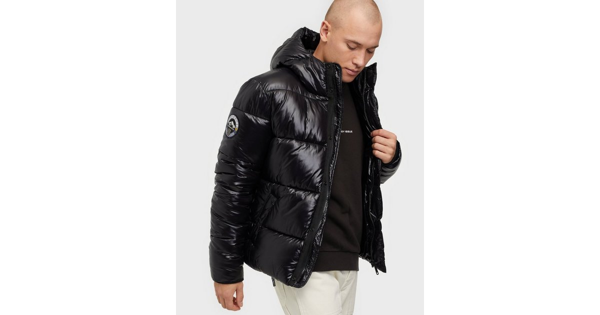 High shine padded on sale jacket