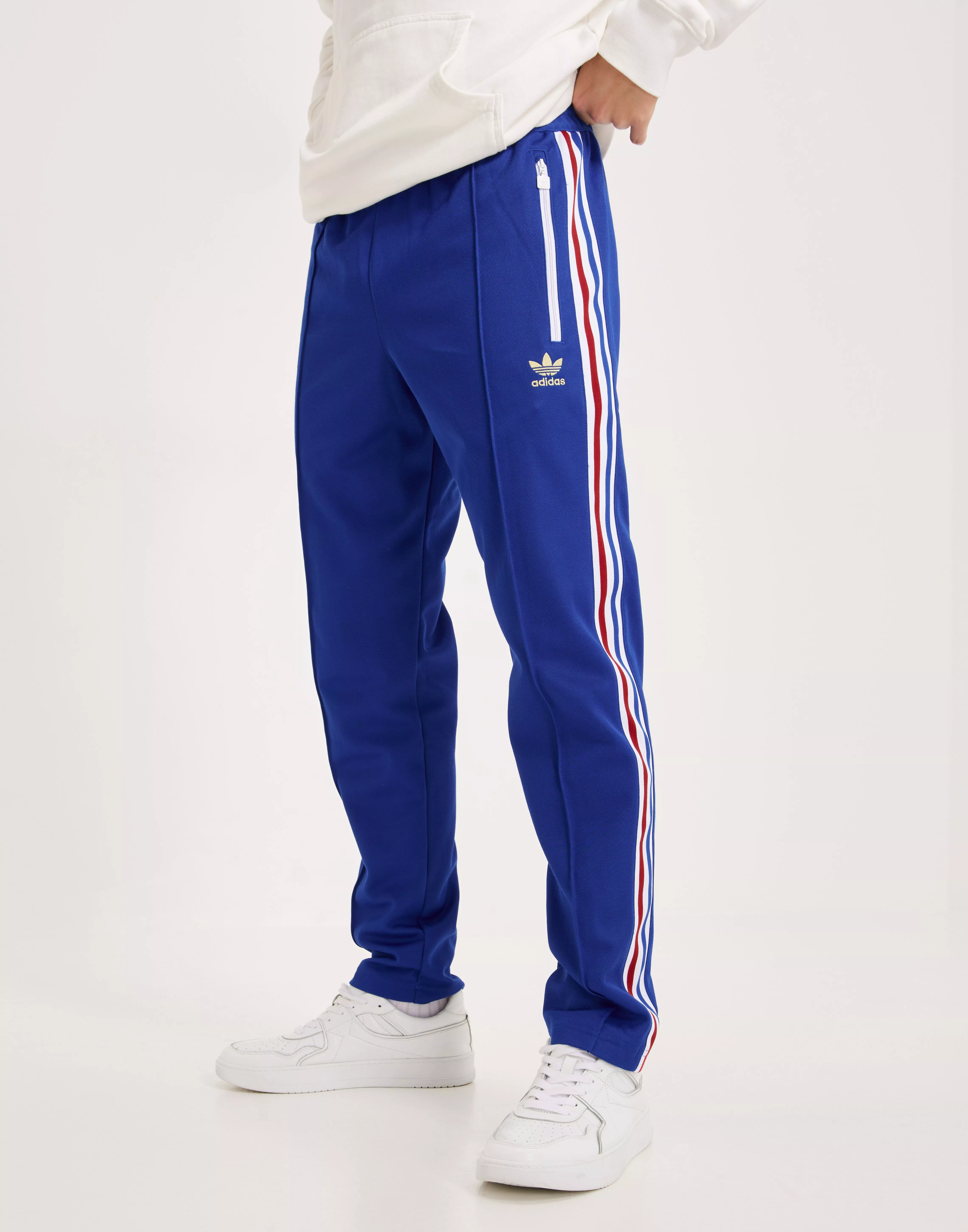 Adidas originals beckenbauer cuffed best sale track pants