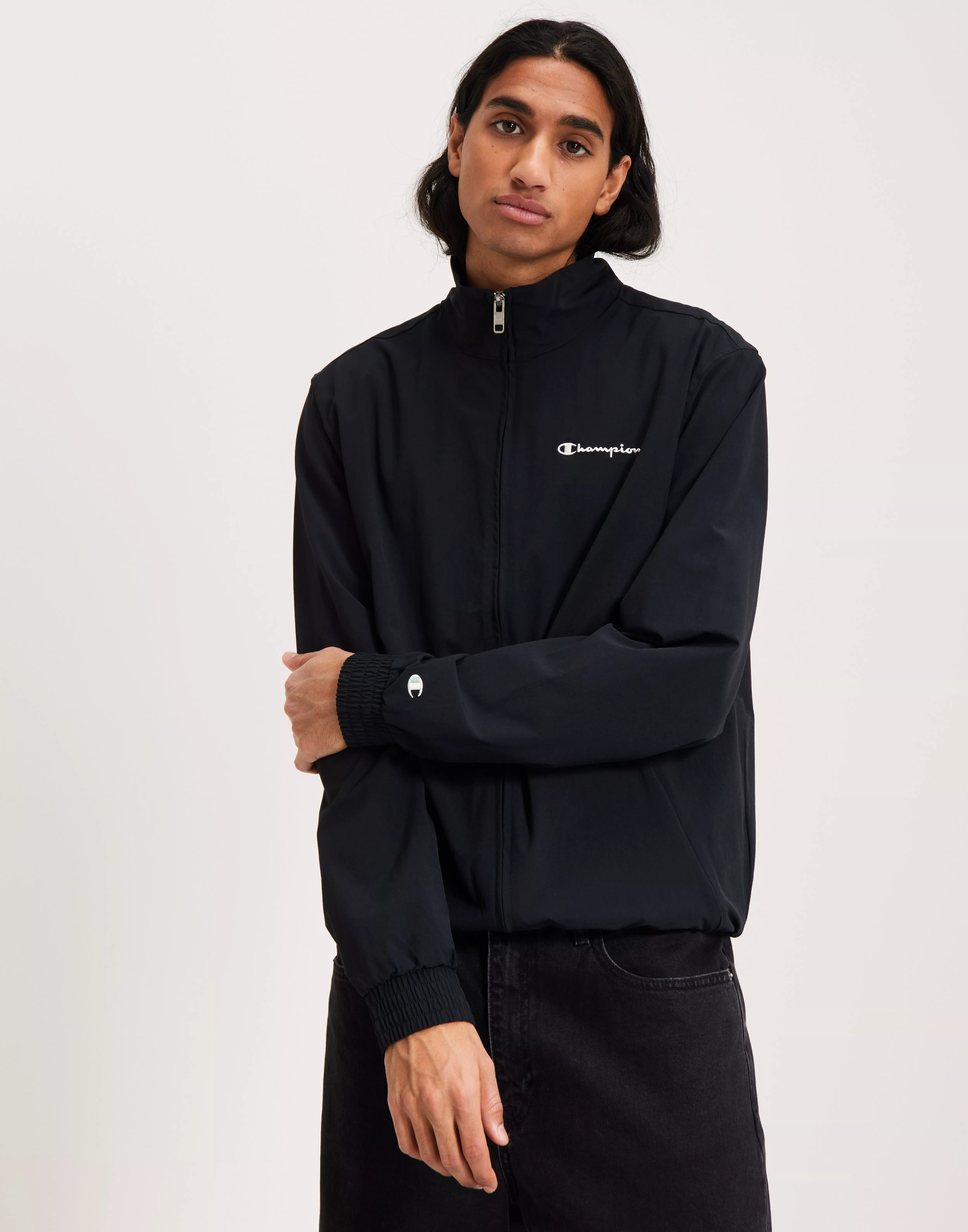 Champion half cheap zip black