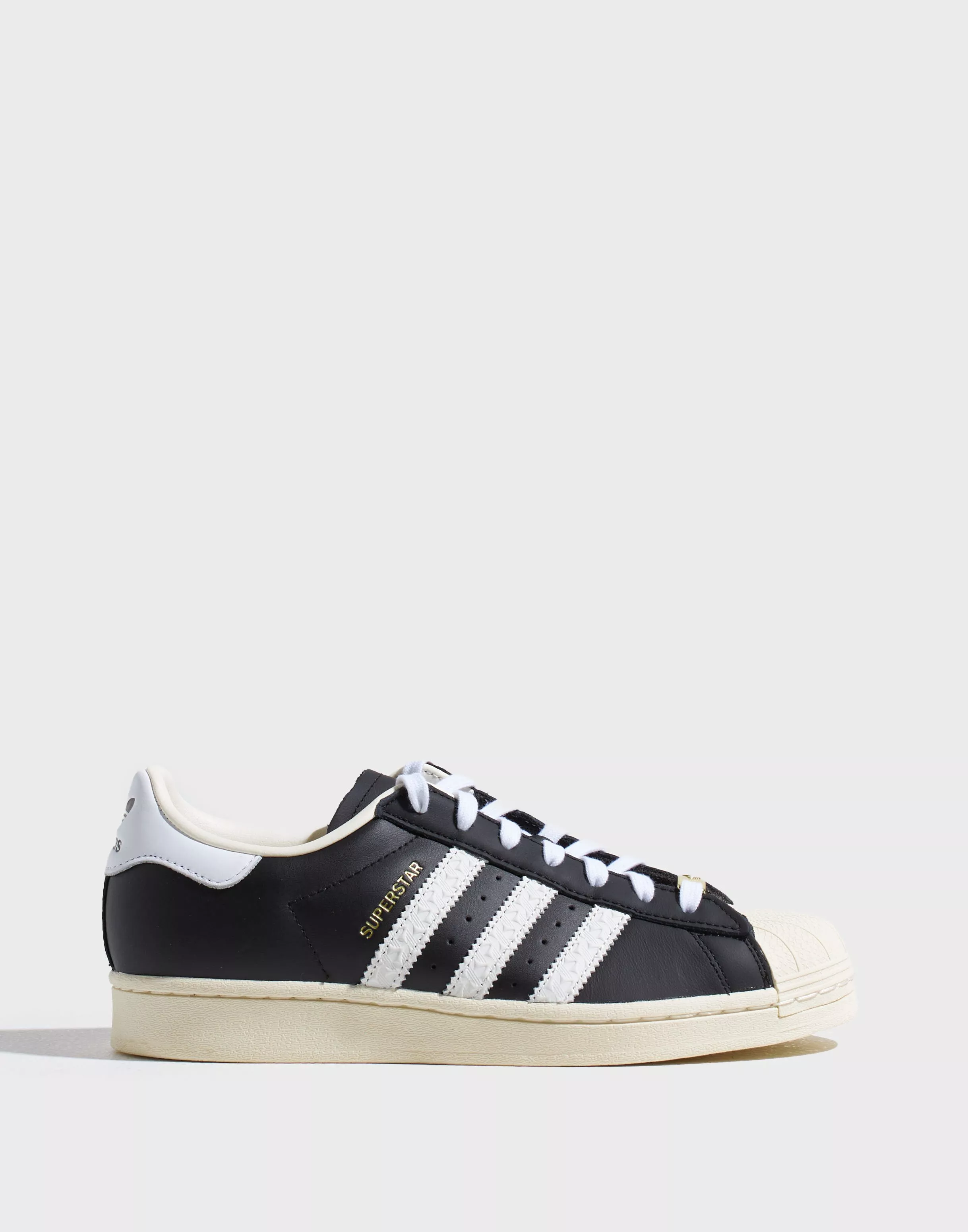 Superstar black clearance with white stripes