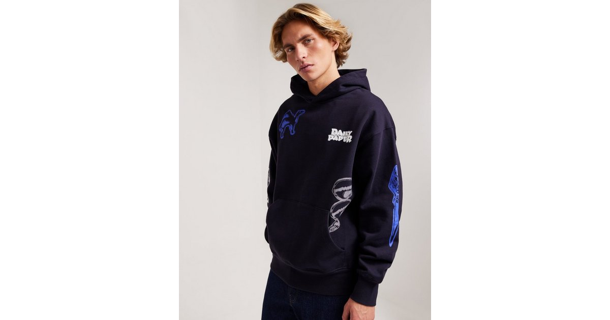 Daily paper hoodie navy clearance blue