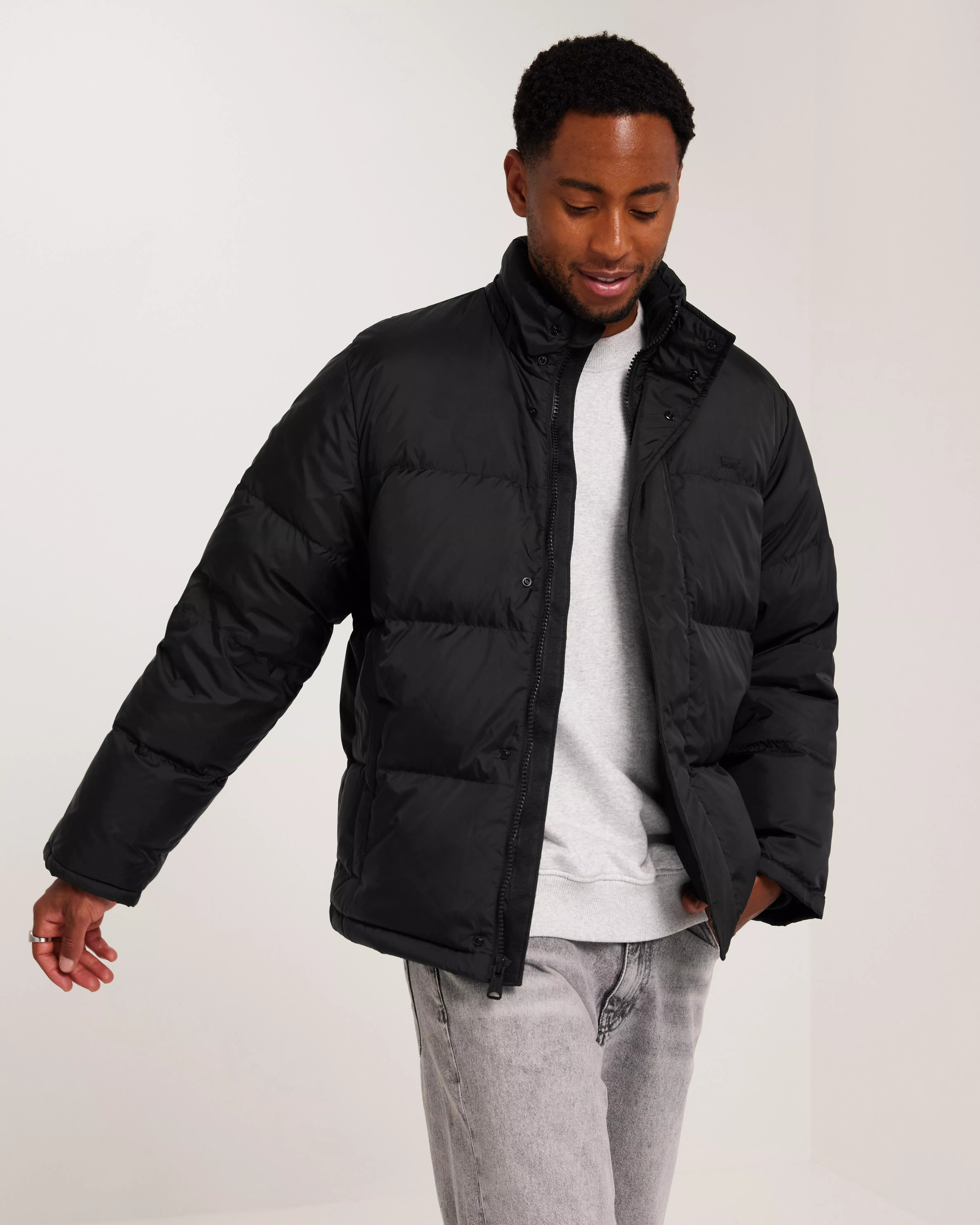 Levis black 2025 puffer jacket