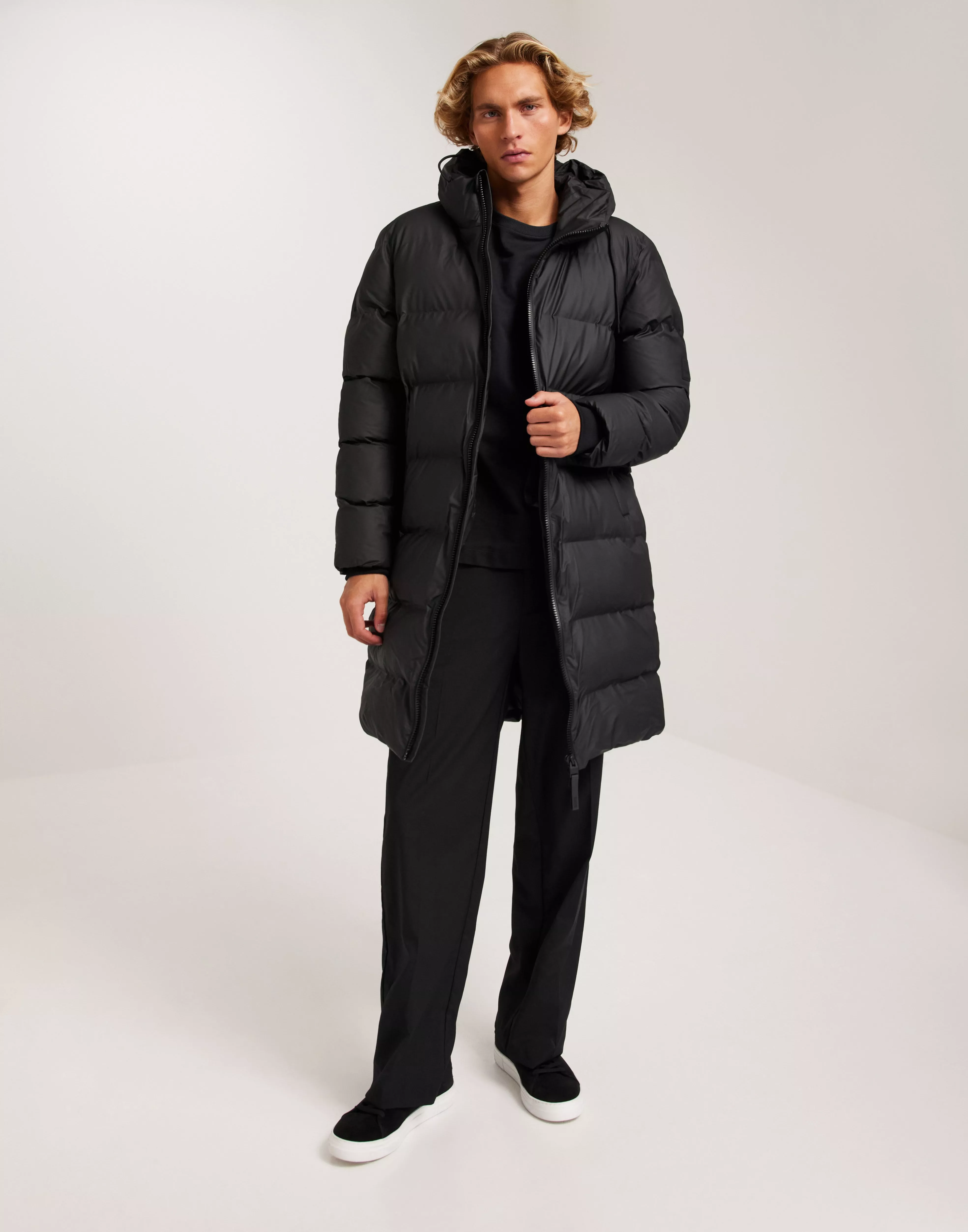 Long puffer store jacket rains