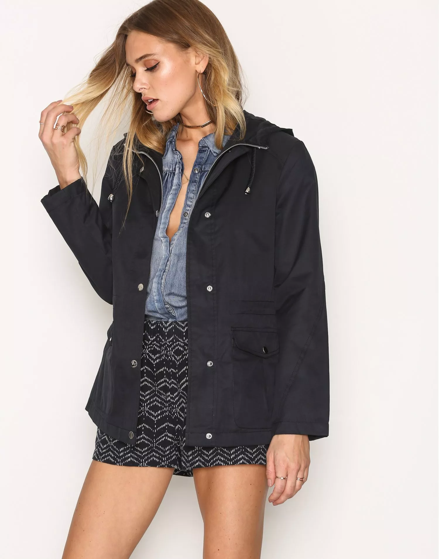 Miss selfridge hotsell navy parka