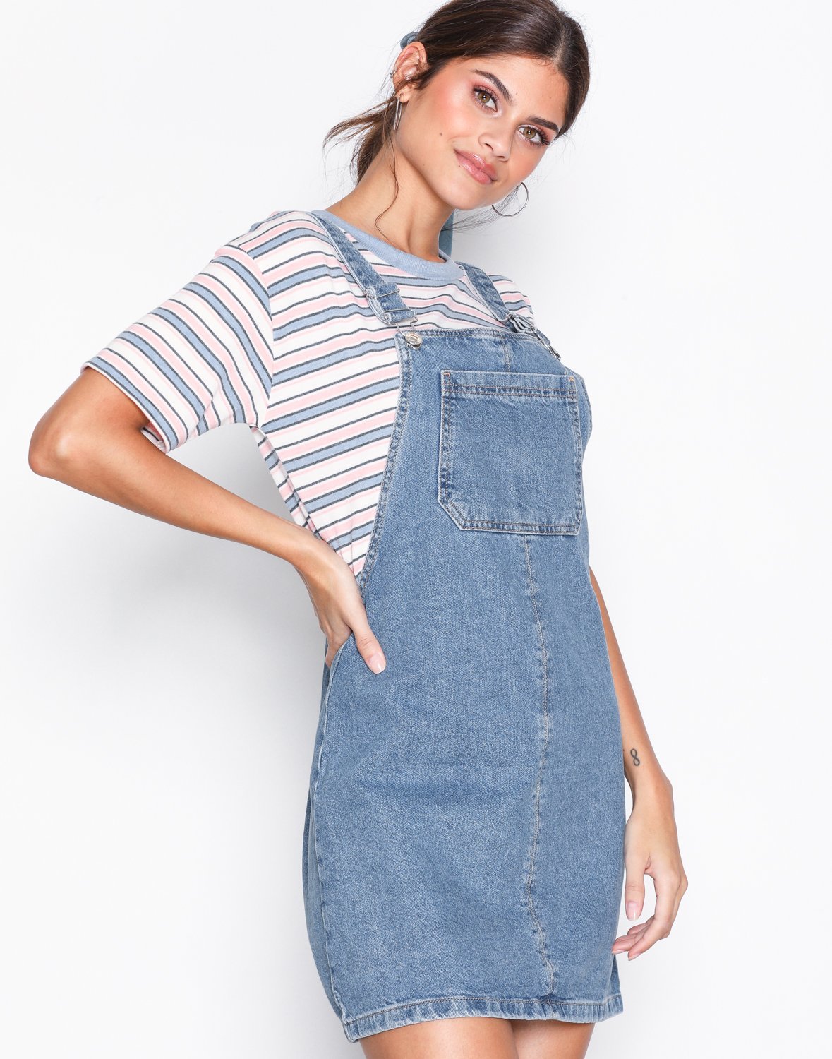 Denim Pinafore Dress