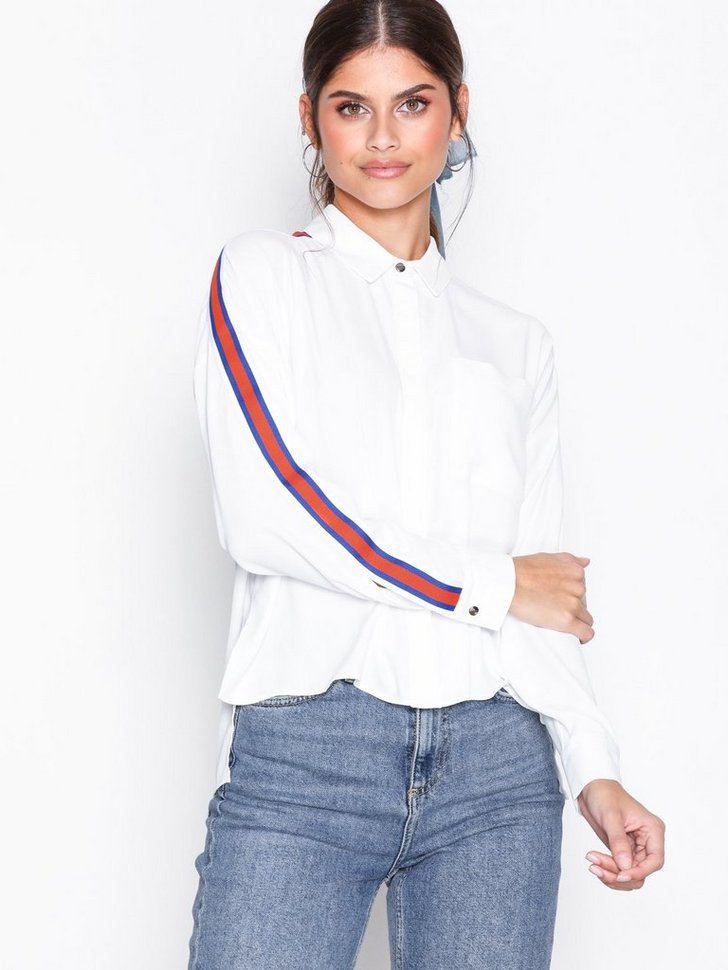 Festbluse Side Striped Shirt festtop