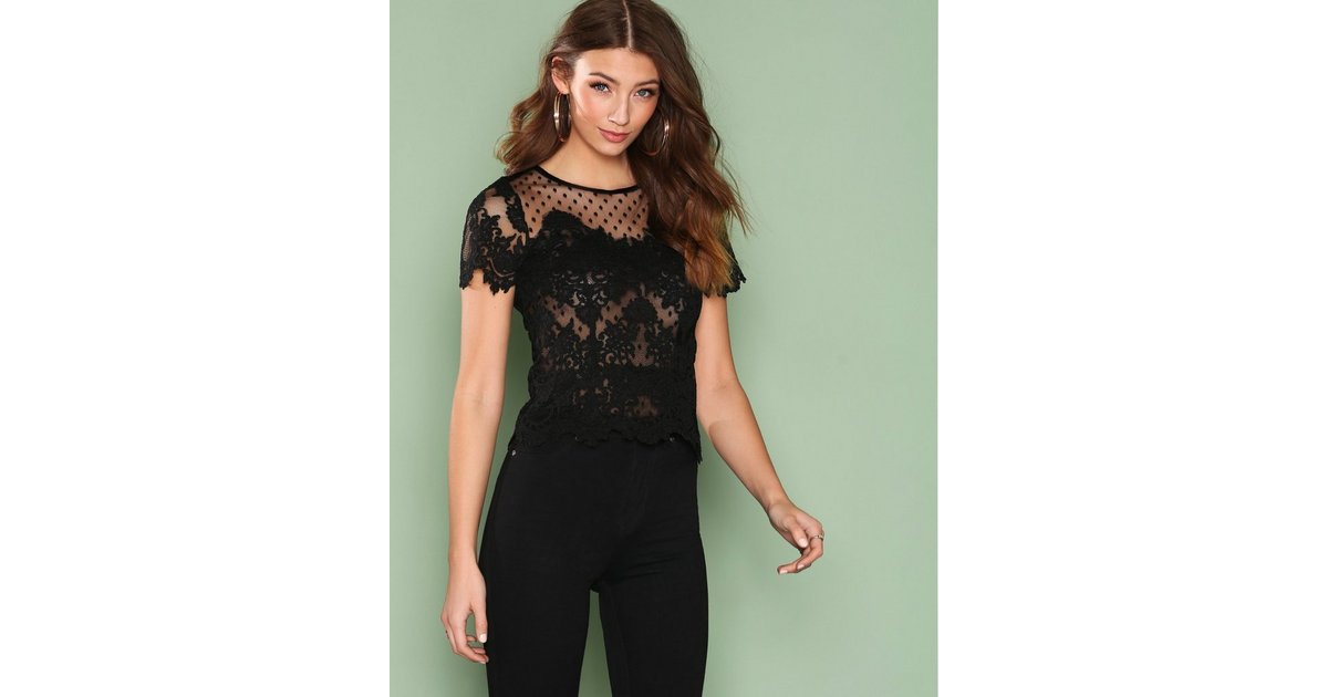 Dressy black best sale lace tops