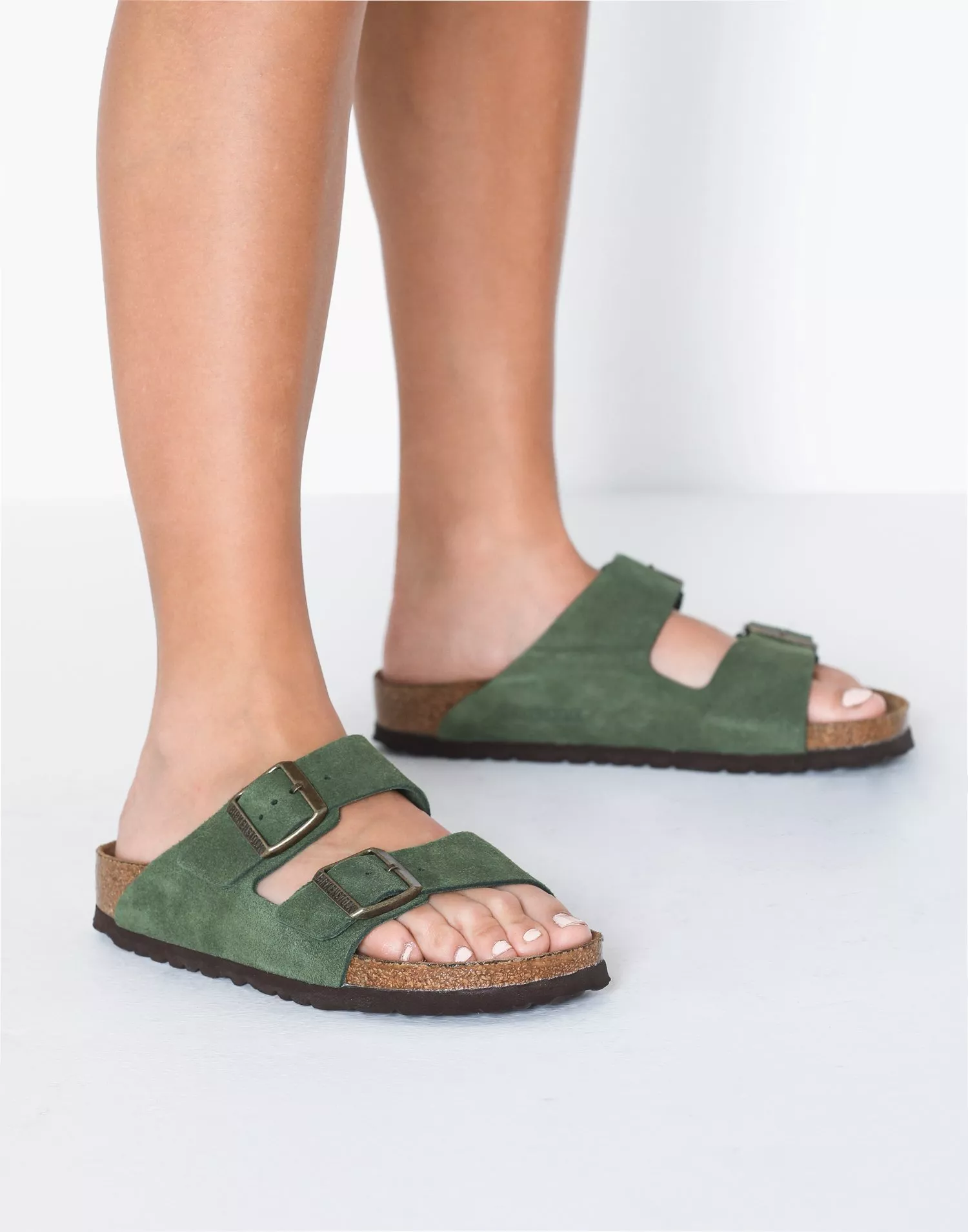 Green best sale suede birkenstocks