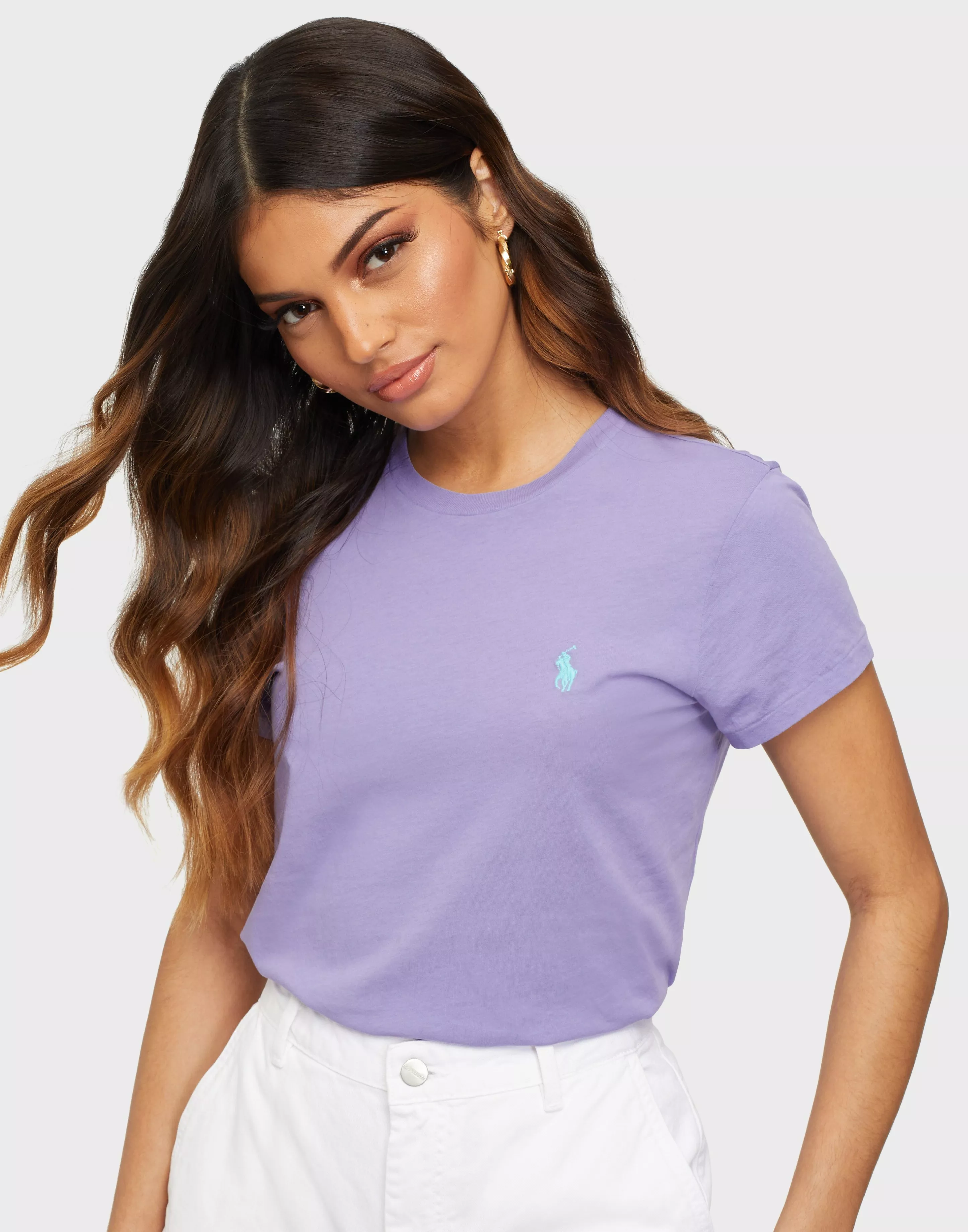 Womens purple ralph lauren cheap polo shirt