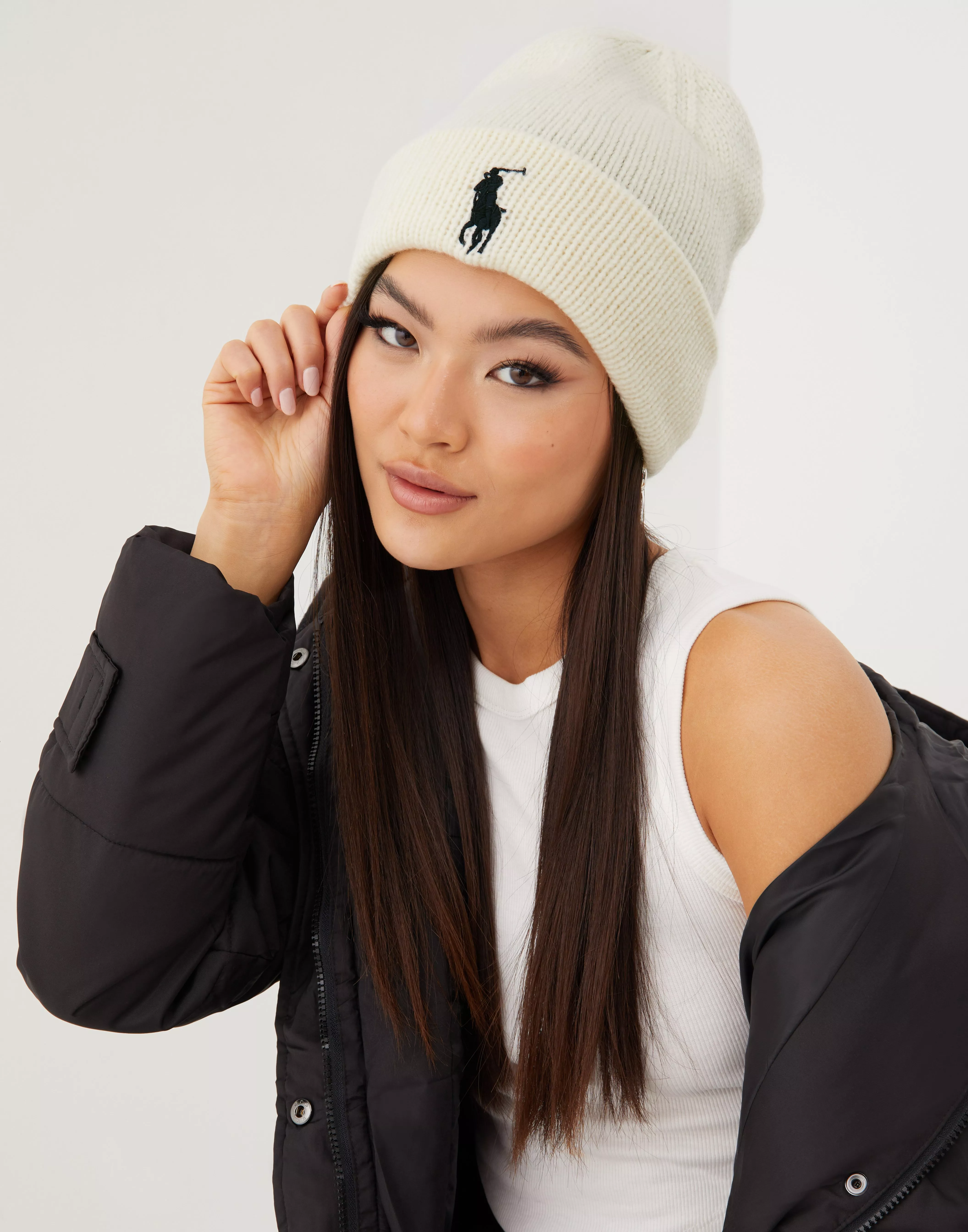 Buy Polo Ralph Lauren URBAN BEANIE-HAT-COLD WEATHER - White 