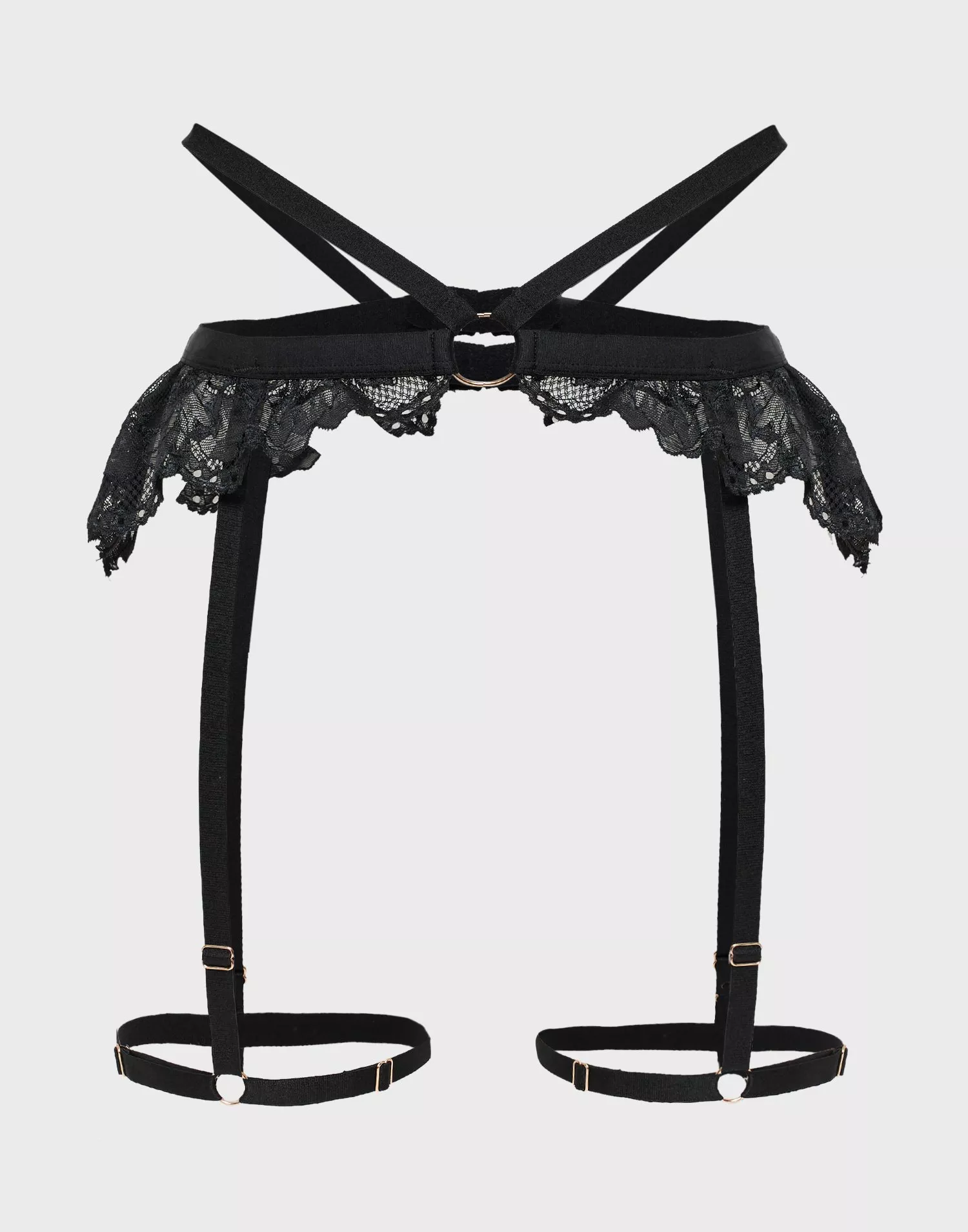 Buy Hunkemöller Elly Lace Suspenderbelt - Black | Nelly.com