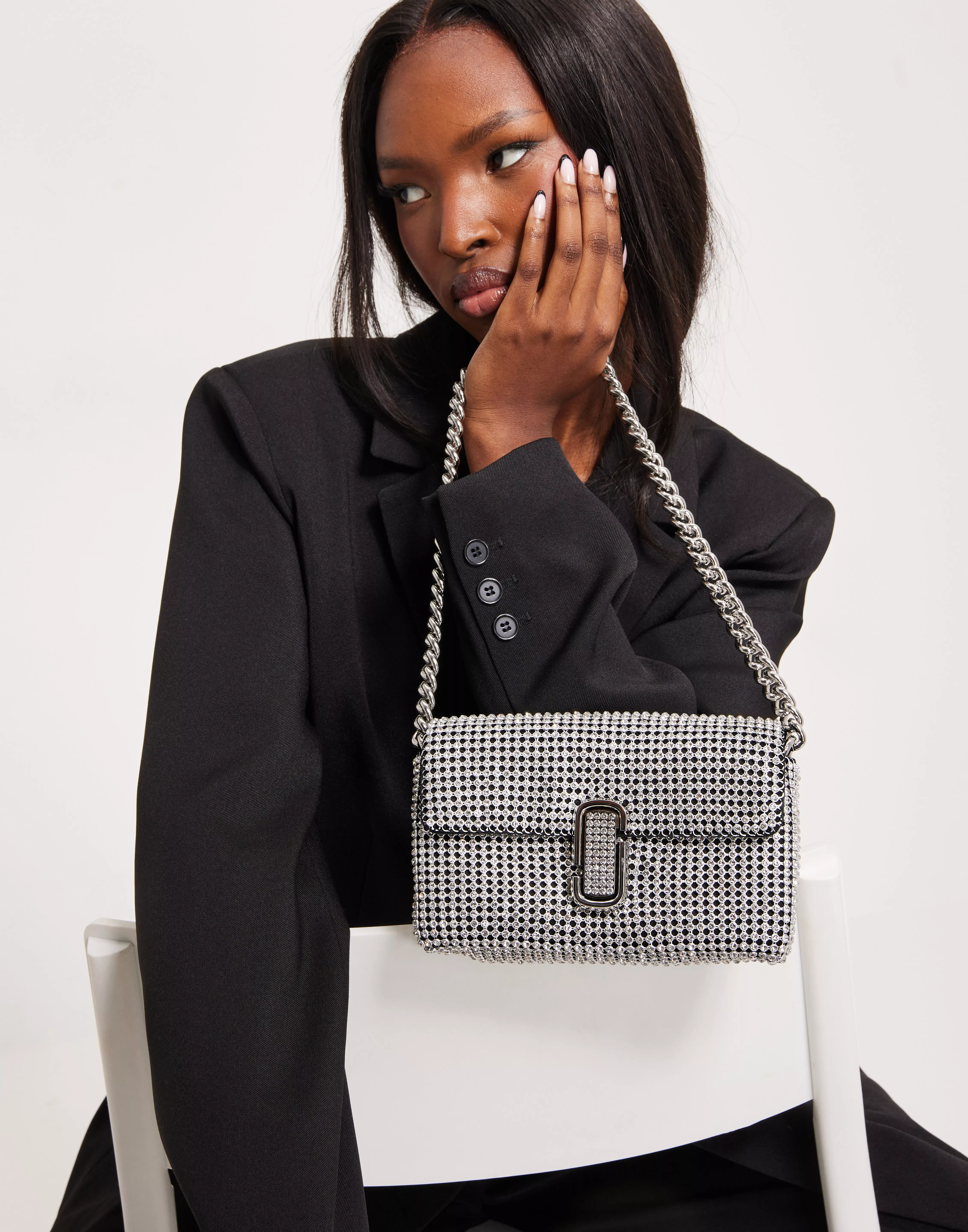 Marc Jacobs The Rhinestone J Marc Mini Shoulder Bag