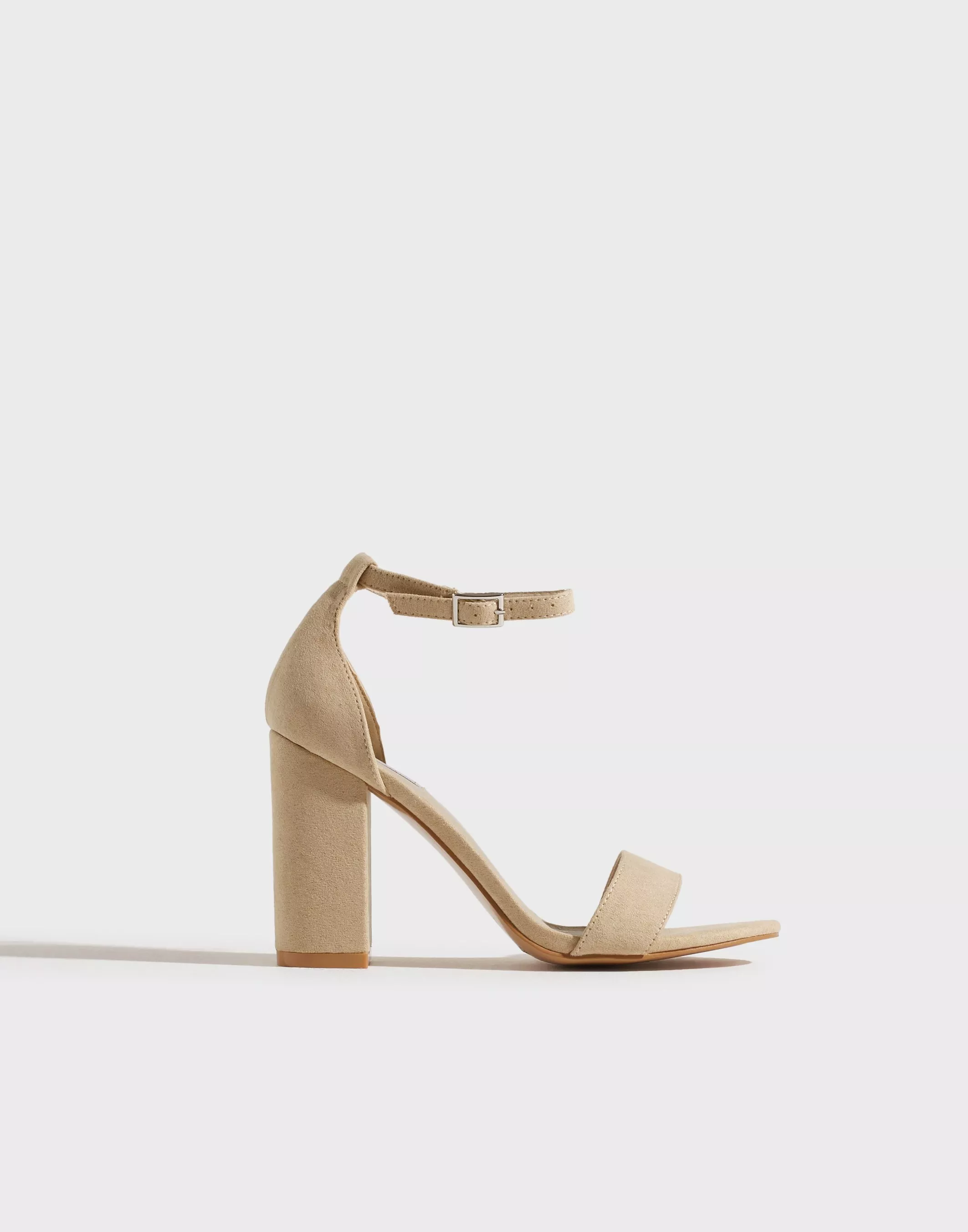 Beige suede block outlet heel sandals