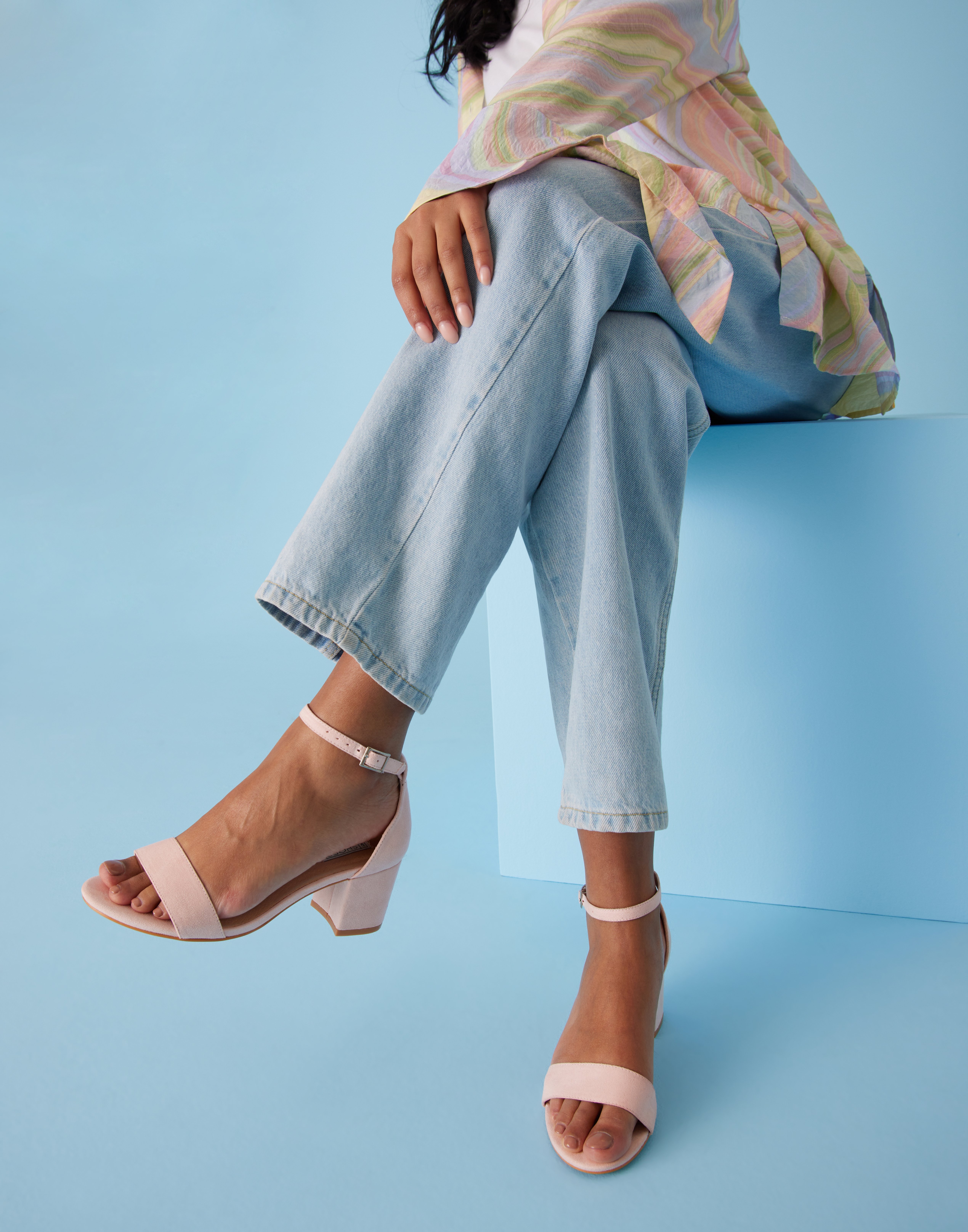 nly by nelly low block heel