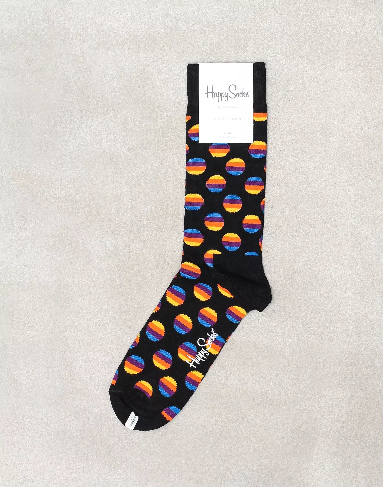 Buy Happy Socks Sunrise Dot Sock - Black