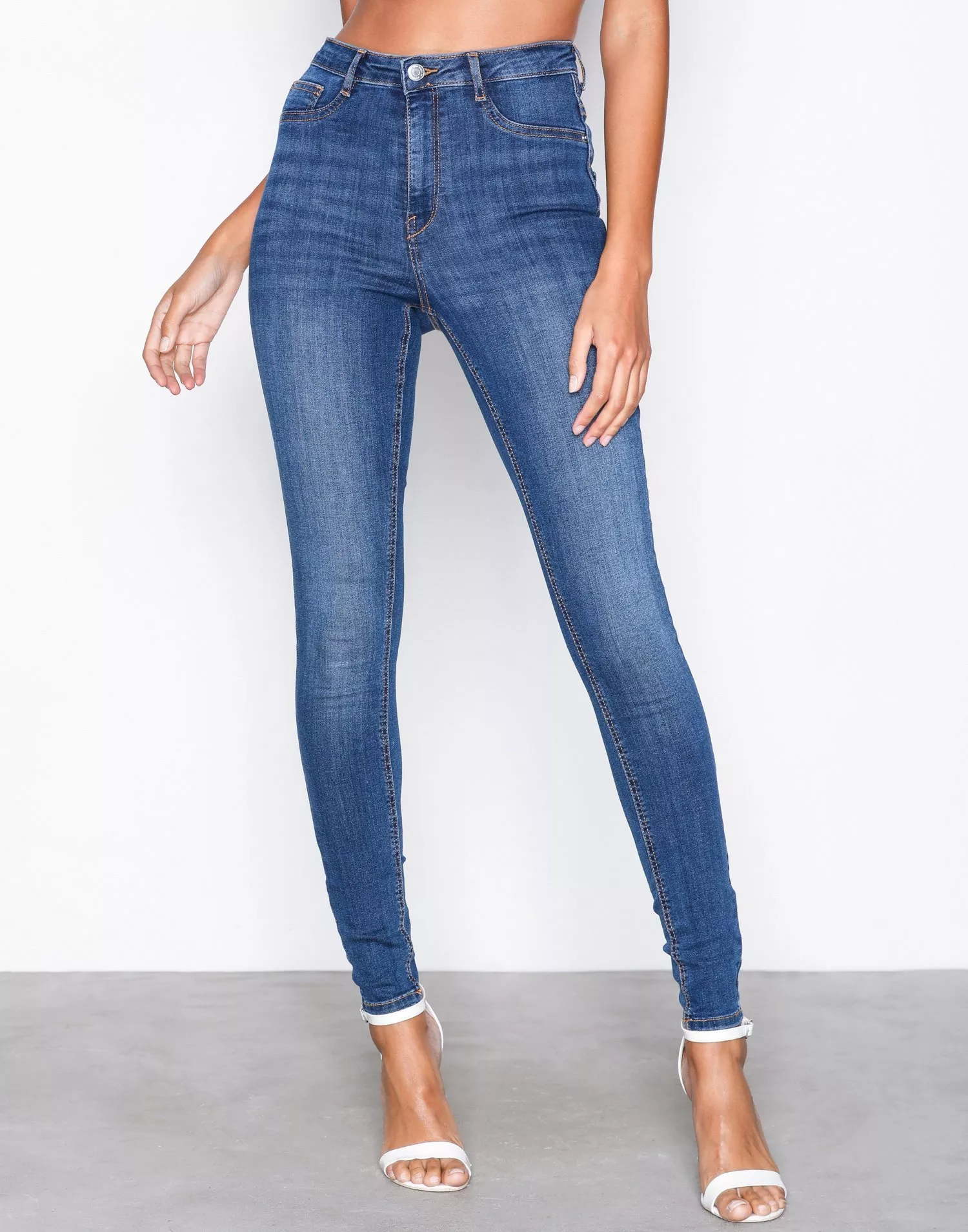 Buy Gina Tricot Molly High Waist Jeans - Dark Blue