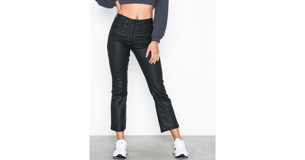 Coated bootcut jeans - Black - Women - Gina Tricot