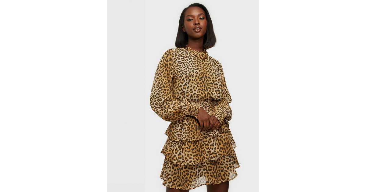 Gina tricot leopard clearance dress