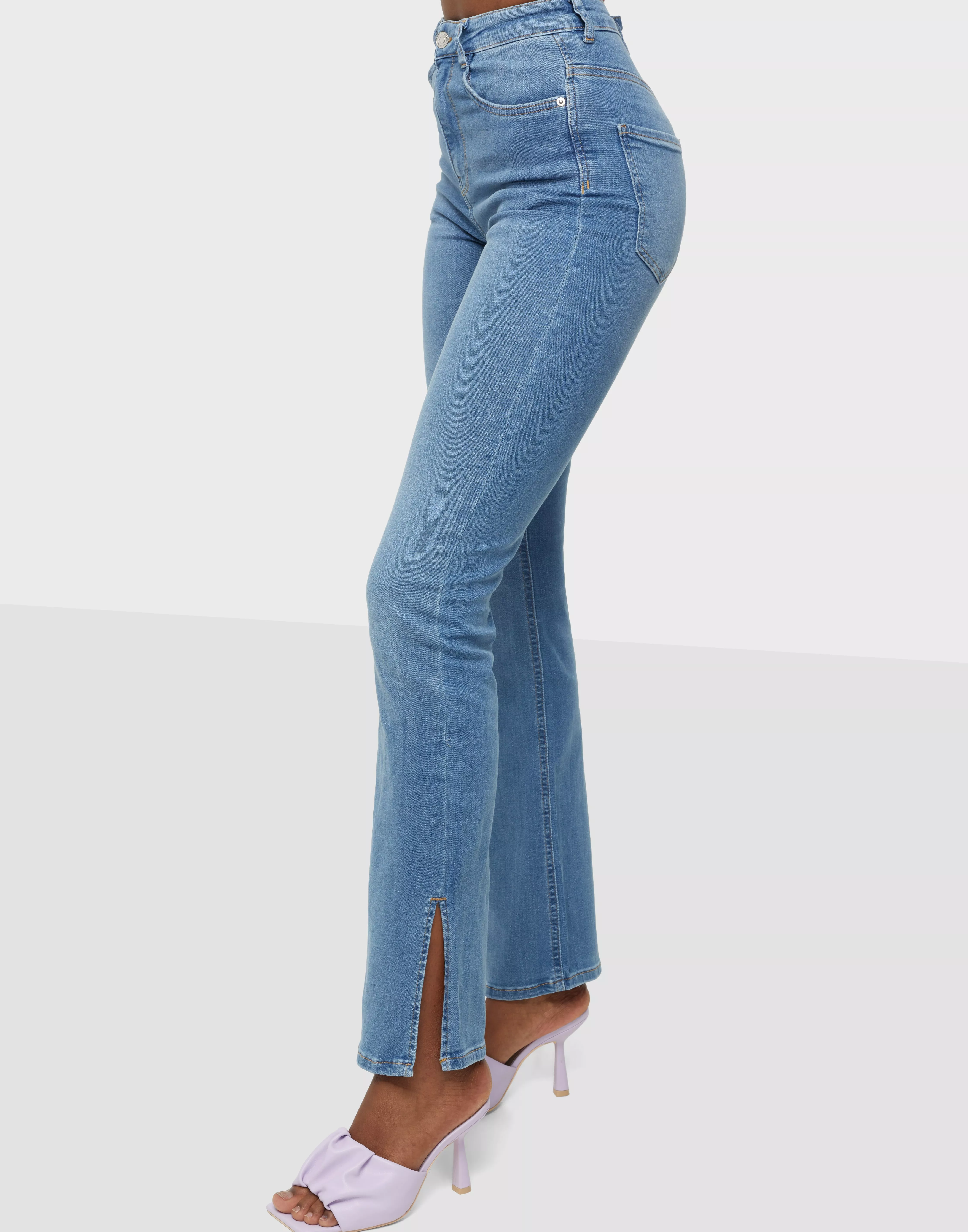 Molly tall high w jeans - Blue - Women - Gina Tricot