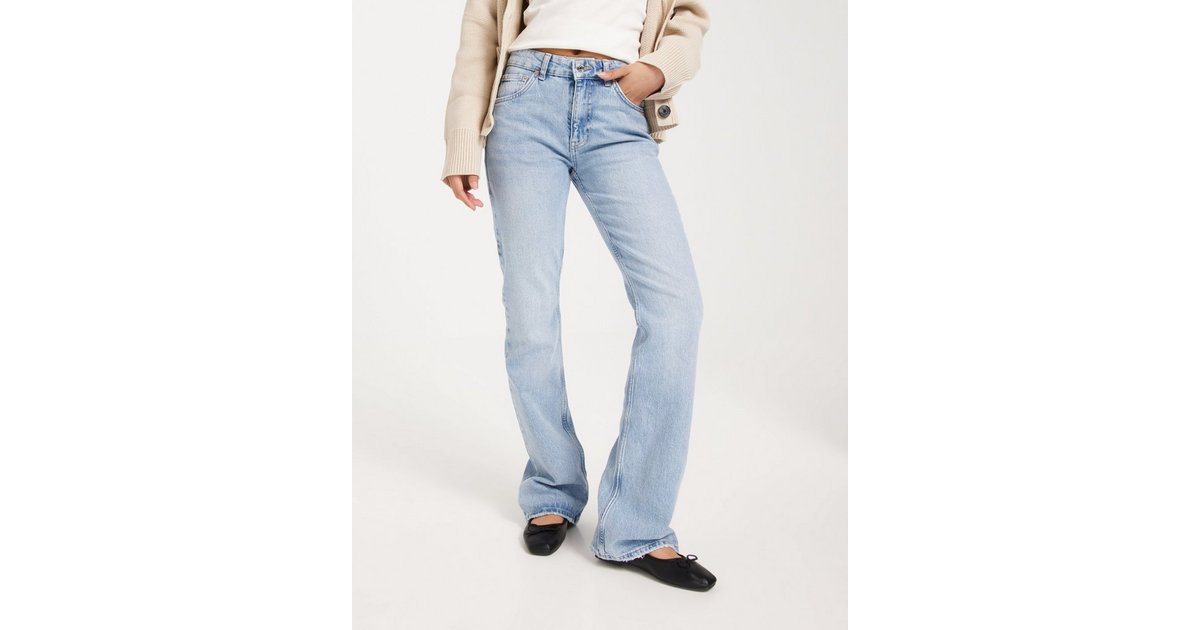 Buy Gina Tricot Low waist bootcut jeans - Sky Blue