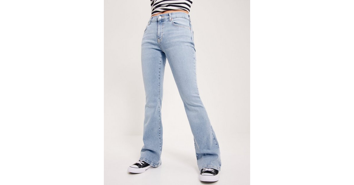 Buy Gina Tricot Low waist bootcut jeans - Sky Blue