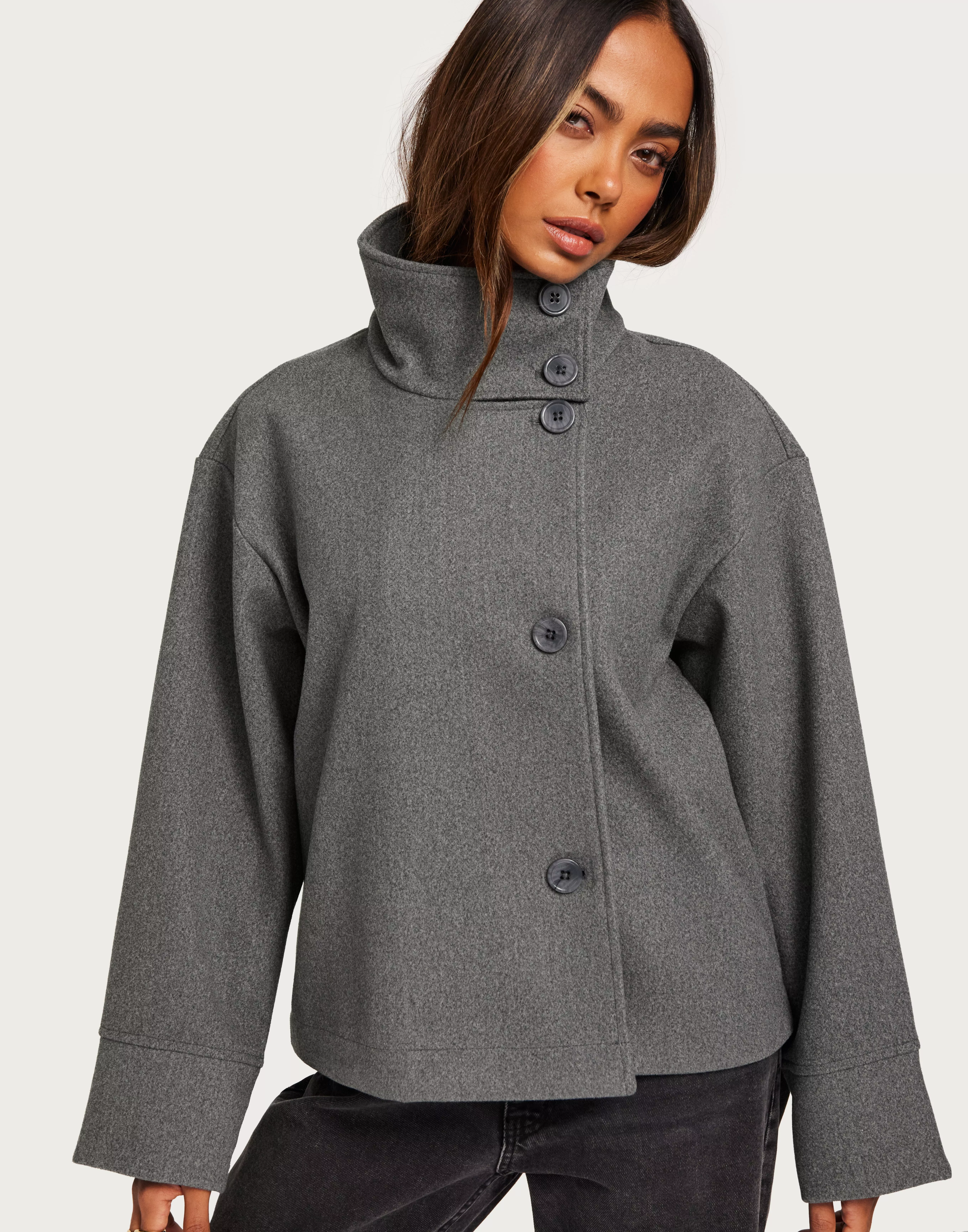 Grey 2025 felt jacket