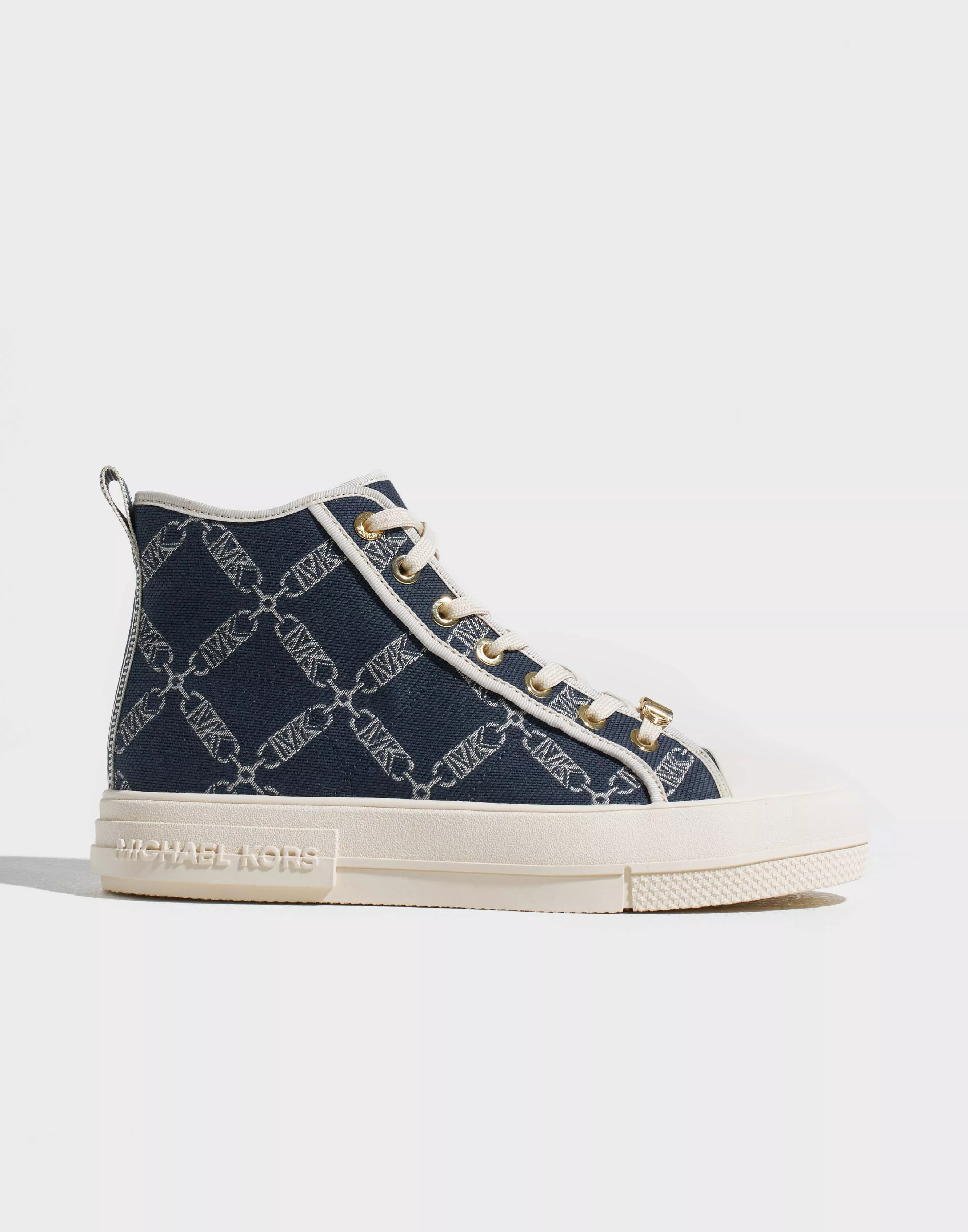 Navy blue clearance michael kors sneakers