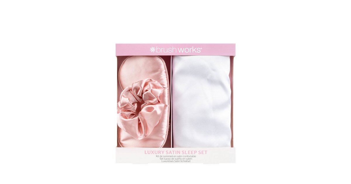 Buy Brushworks Luxury Satin Sleep Set Pink Nelly