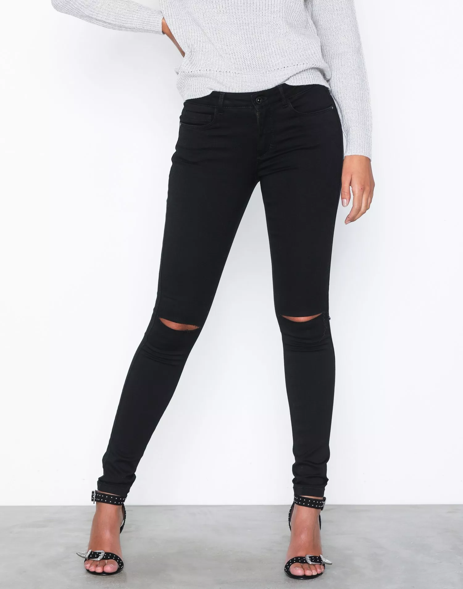 buy-only-onlroyal-reg-sk-kneecut-jeans-pim60-black-nelly