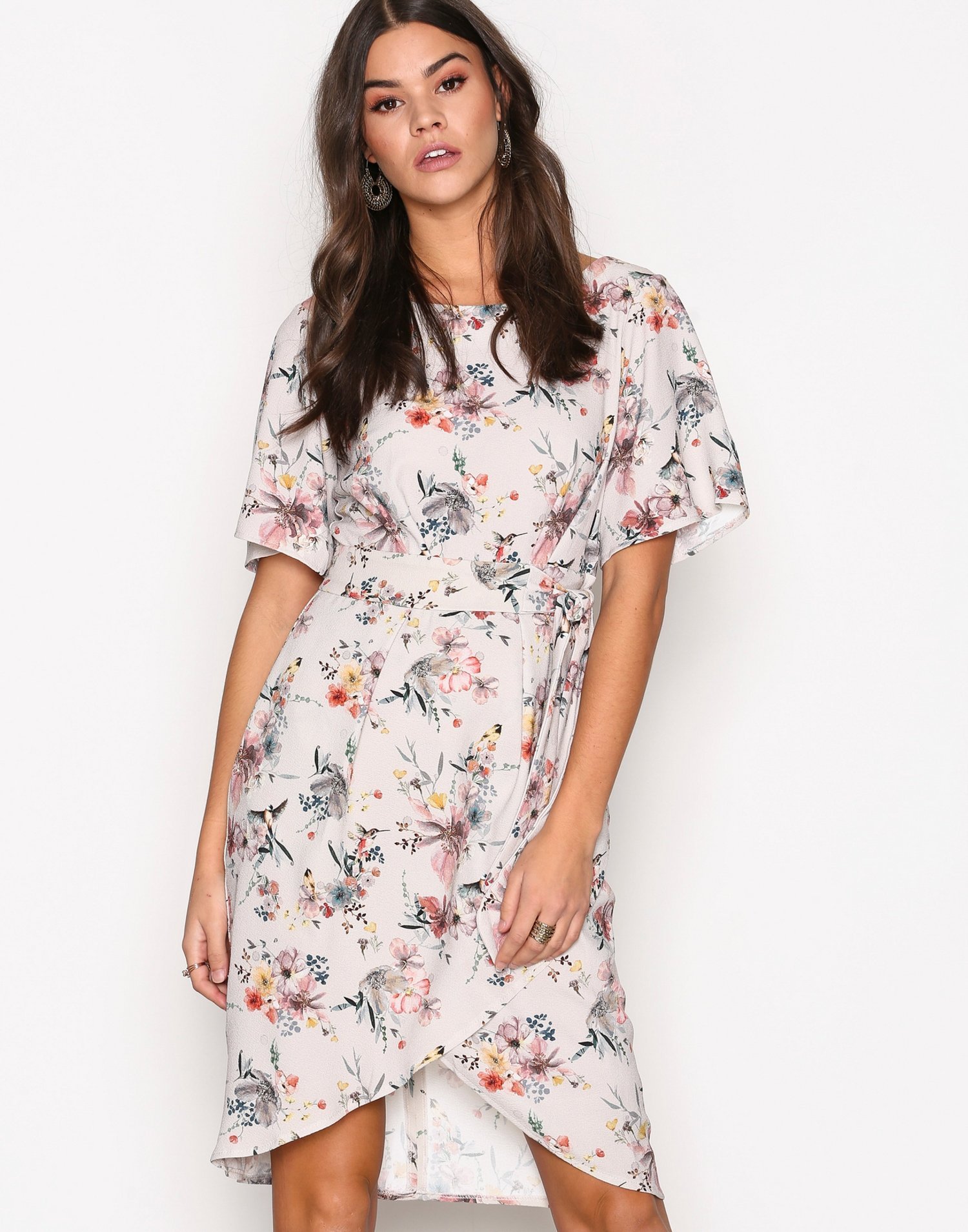 Closet Floral Kimono Dress