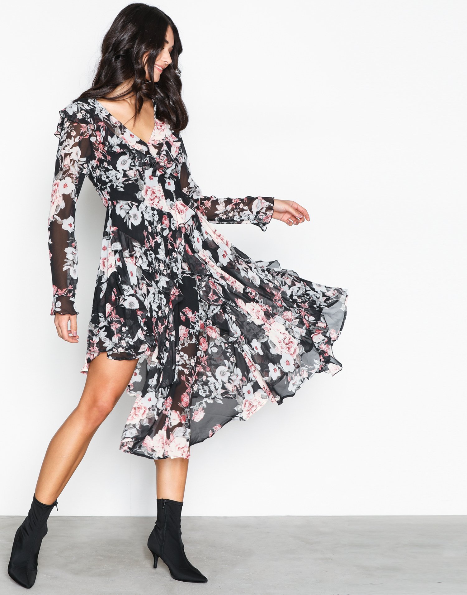 Chiffon Floral Dress