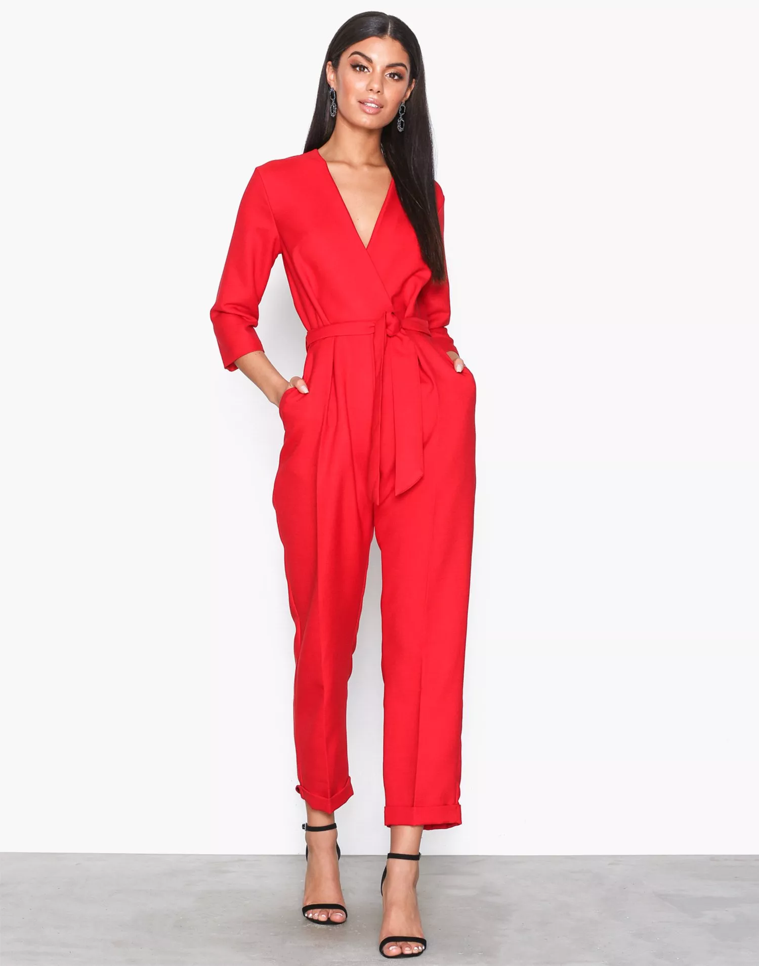 Buy Closet Crossover Jumpsuit - Red