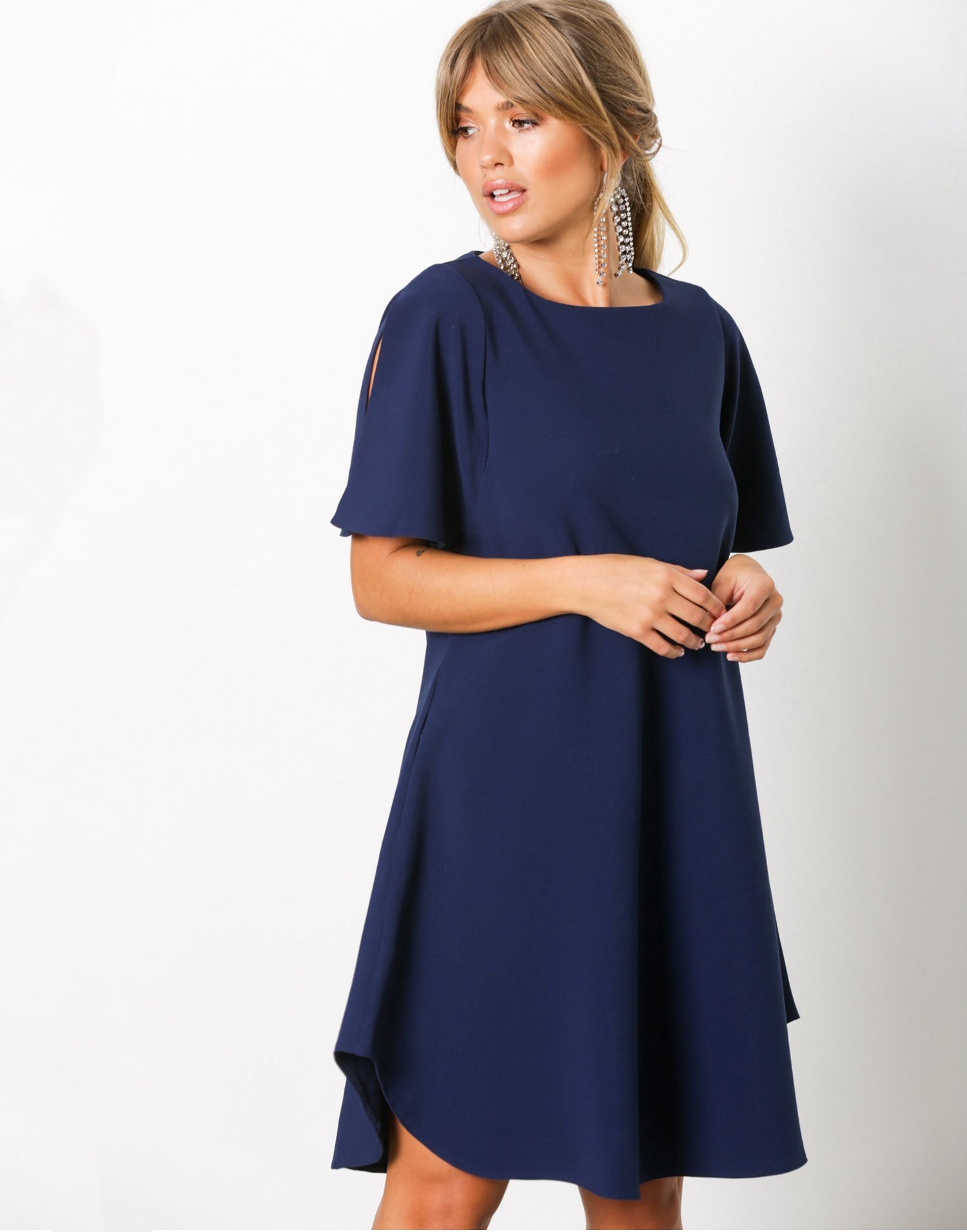 Angel Sleeve Tunic Dress